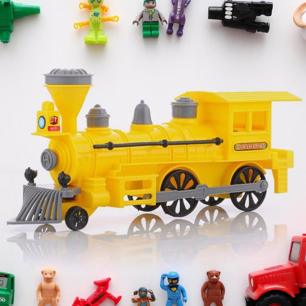 Pull Back Train Toy - LED Lights & Safe Play for Kids | Aditi