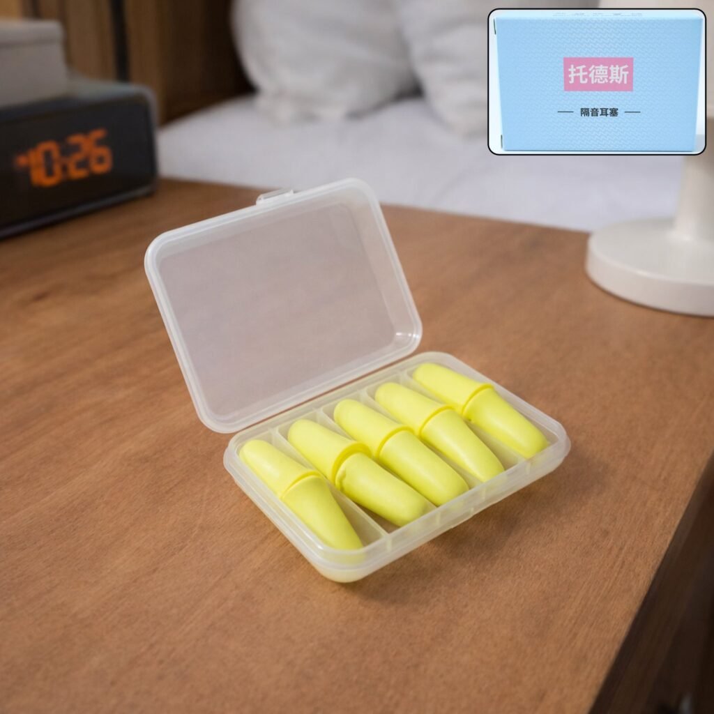 Soft Foam Noise Reduction Ear Plugs – Comfortable & Reusable (5 Pair)