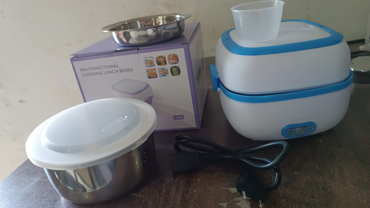 Electric Lunch Box - 3-in-1 Stainless Steel Food Heater | Lunchie Bunchie - Image 7