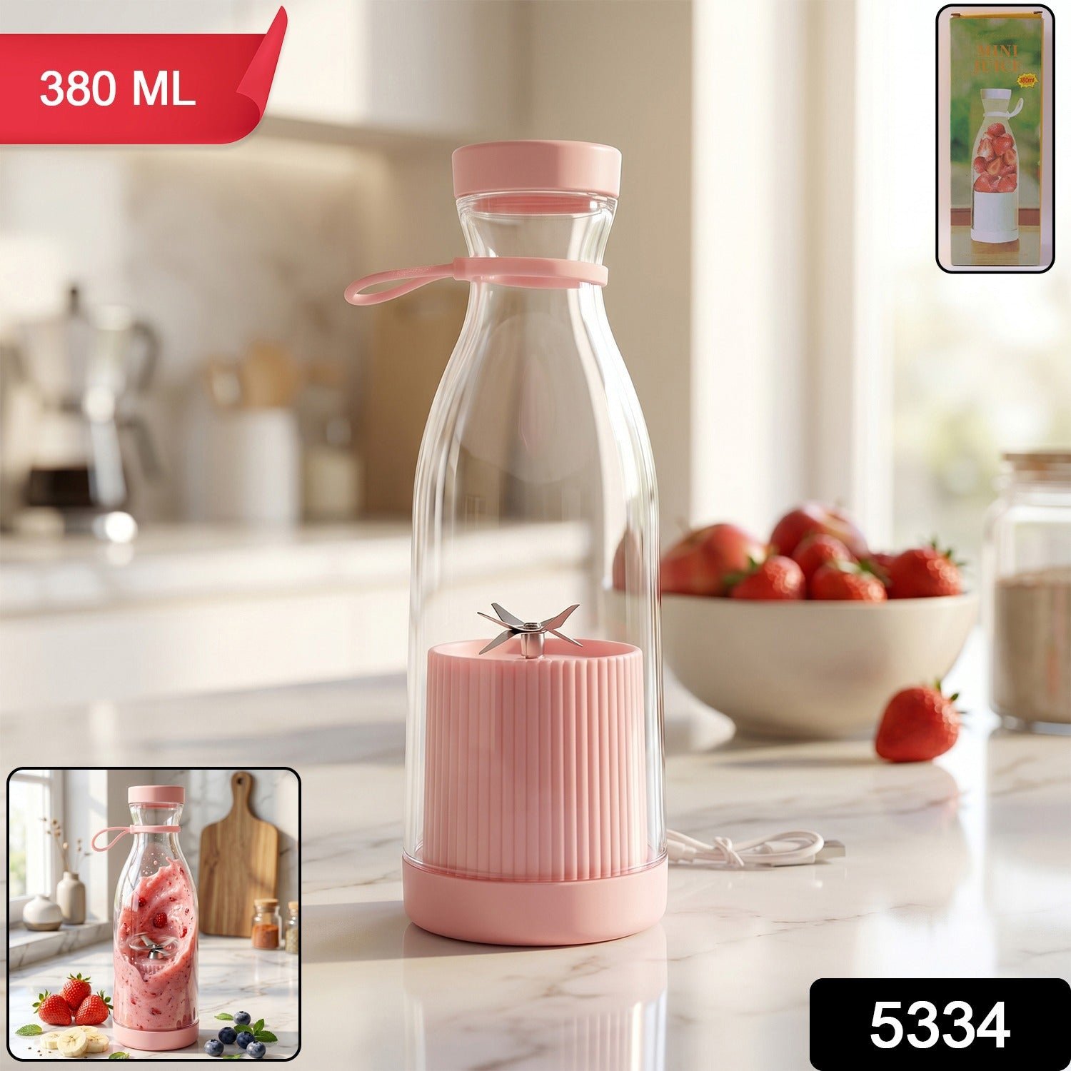 Portable Electric Juicer – Compact, USB Rechargeable & Easy to Use - Image 3