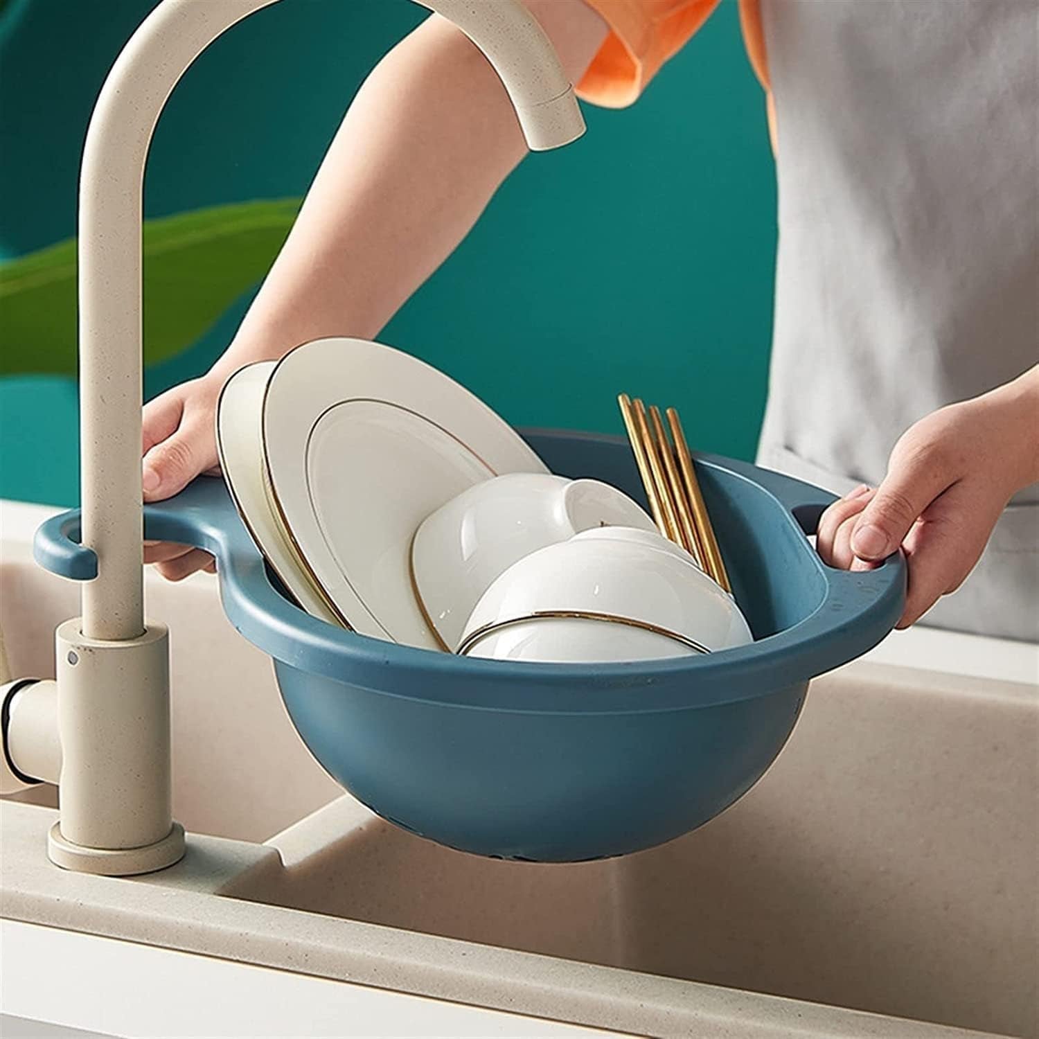Kitchen Sink Drain Basket – Space-saving & Easy to Clean - Image 3