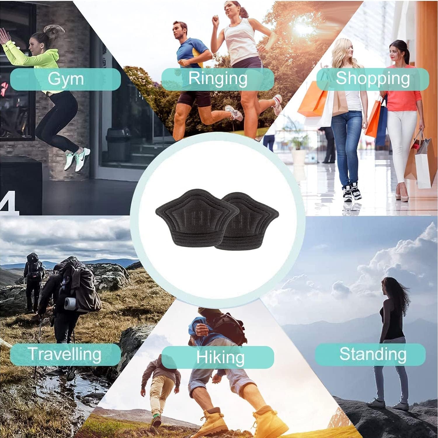 Heel Cushion Pads - Soft & Protective Shoe Insoles | Velvet Wellness - Image 3