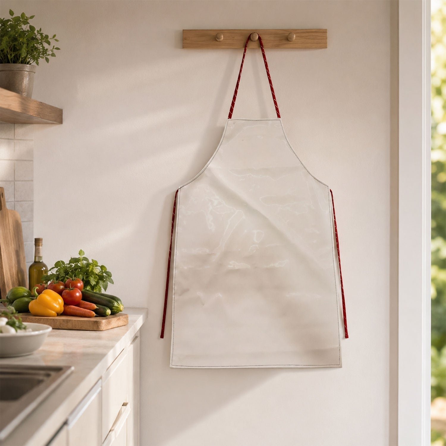 Waterproof Kitchen Apron – Full Coverage & Adjustable Fit for Cooking - Image 3