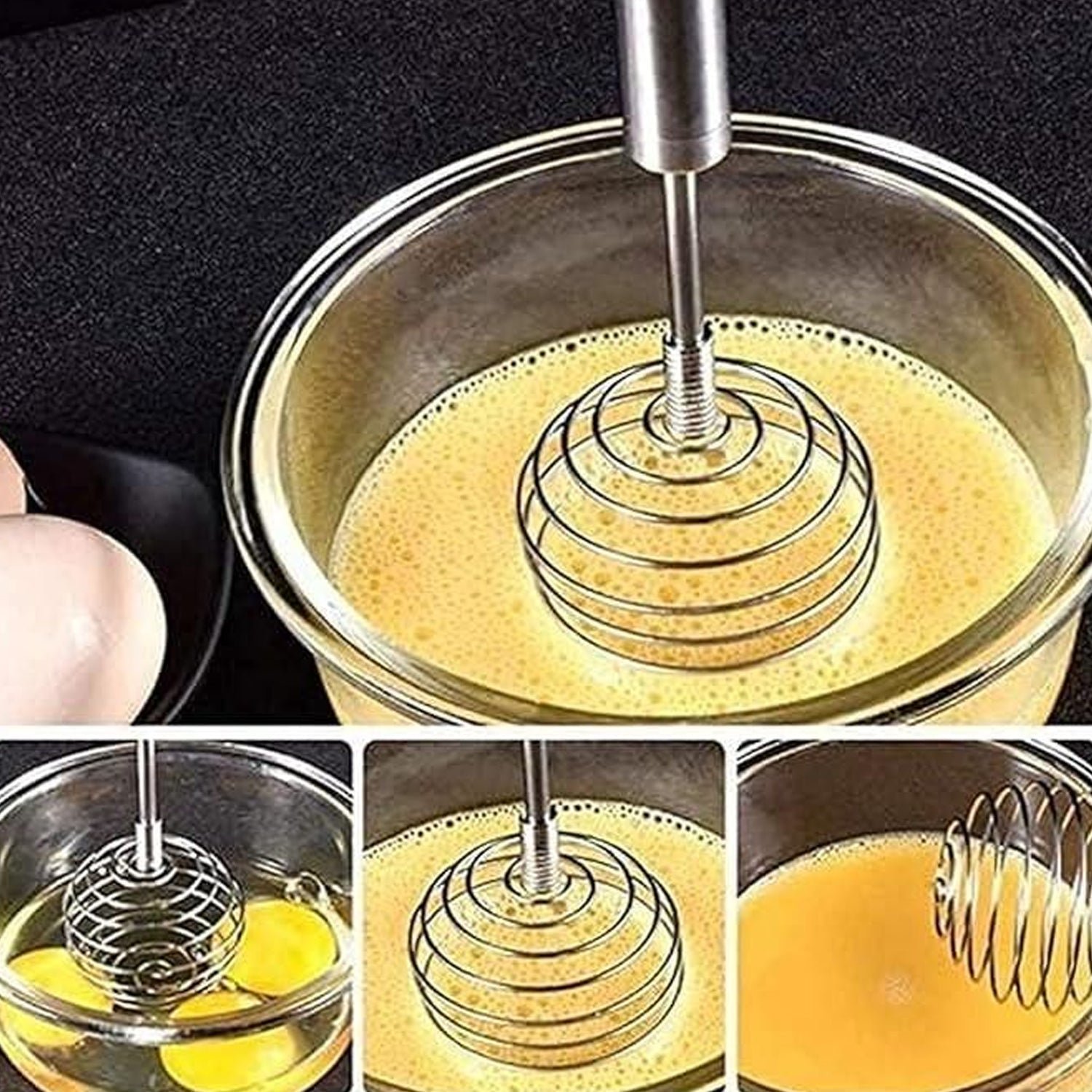 Stainless Steel Large Round Spring Whisk – Durable Kitchen Tool - Image 4