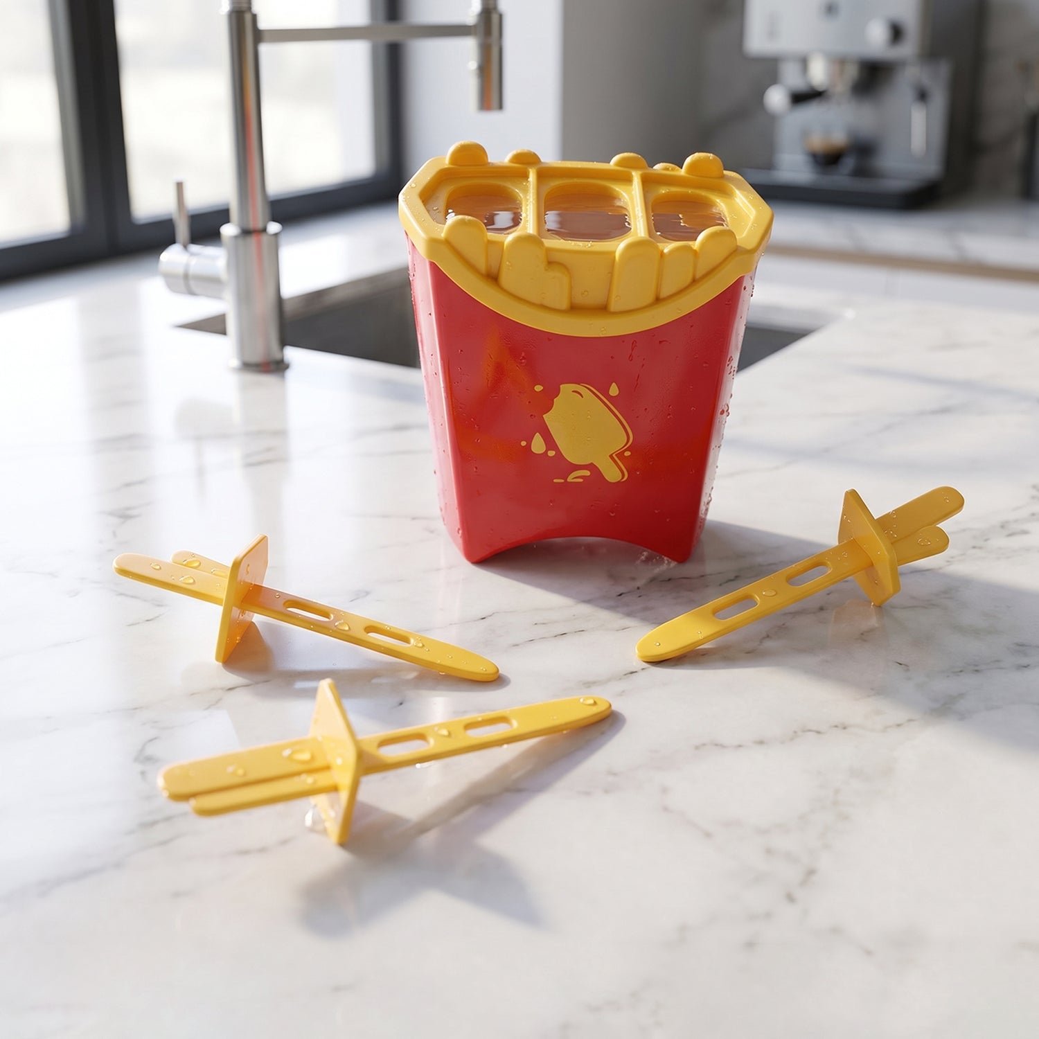 French Fries Ice Pop Mould – Reusable Kulfi Maker for Summer - Image 4