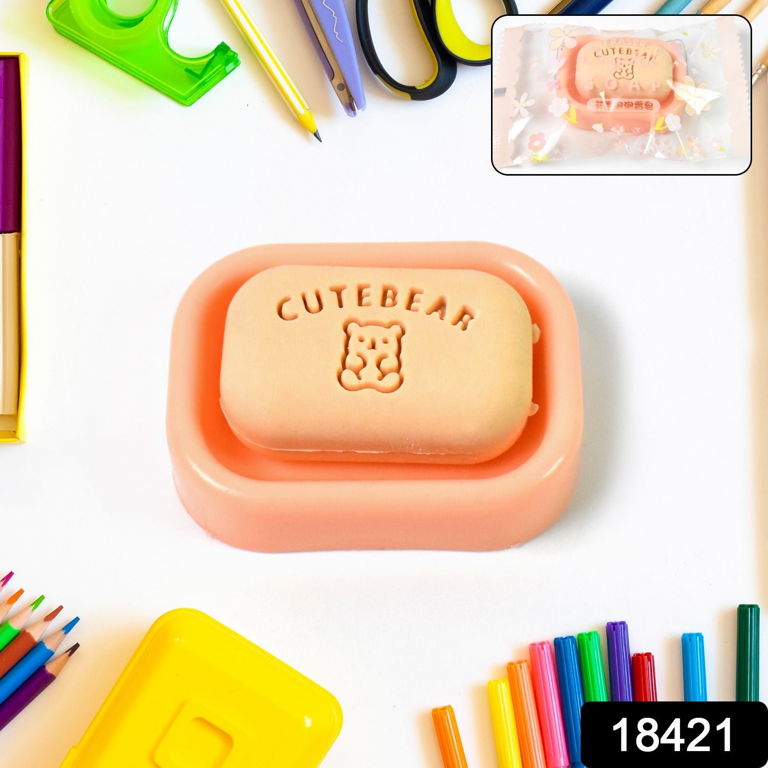 Soap Shaped Erasers – Fun, Compact & Reusable Stationery - Image 2