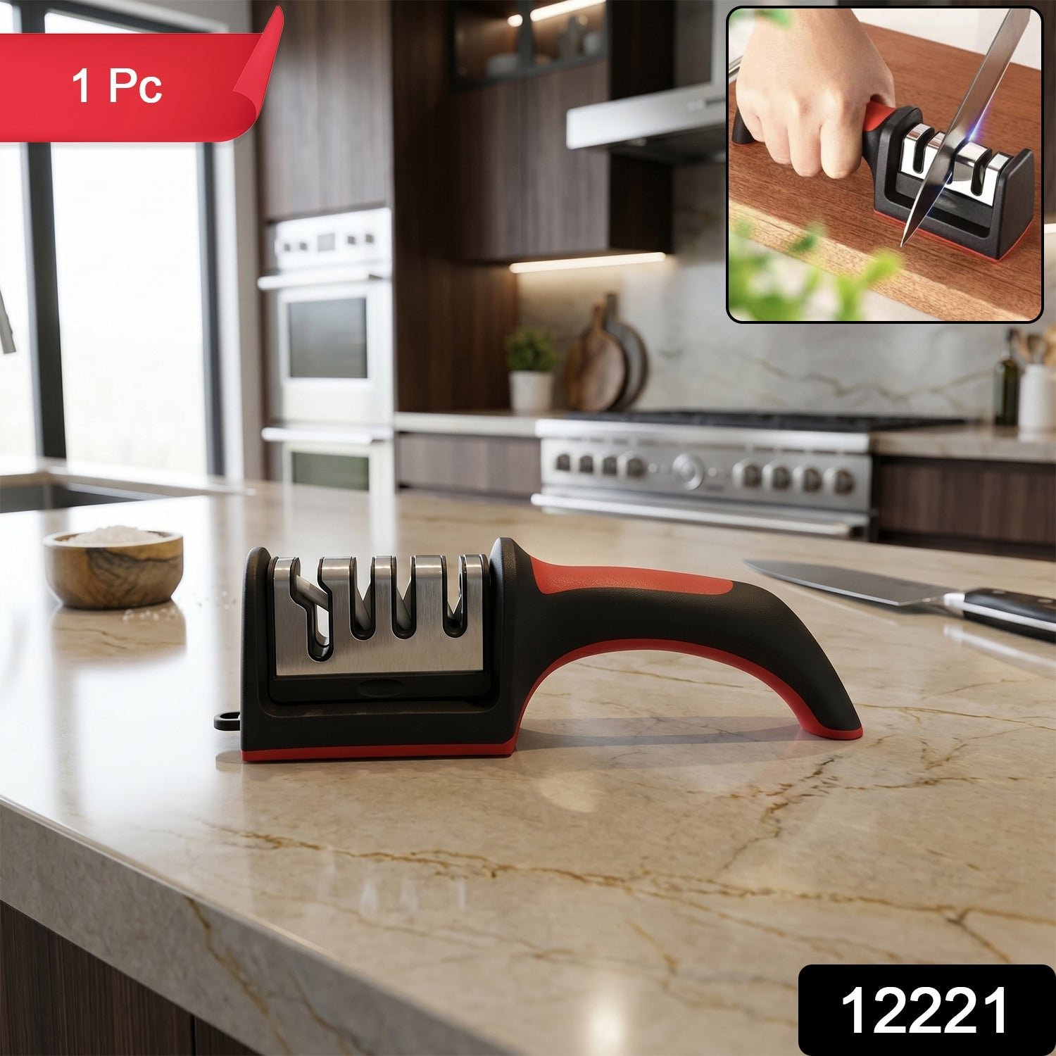 Manual Knife Sharpener – 4-Stage for Precise Blades and Scissors - Image 2