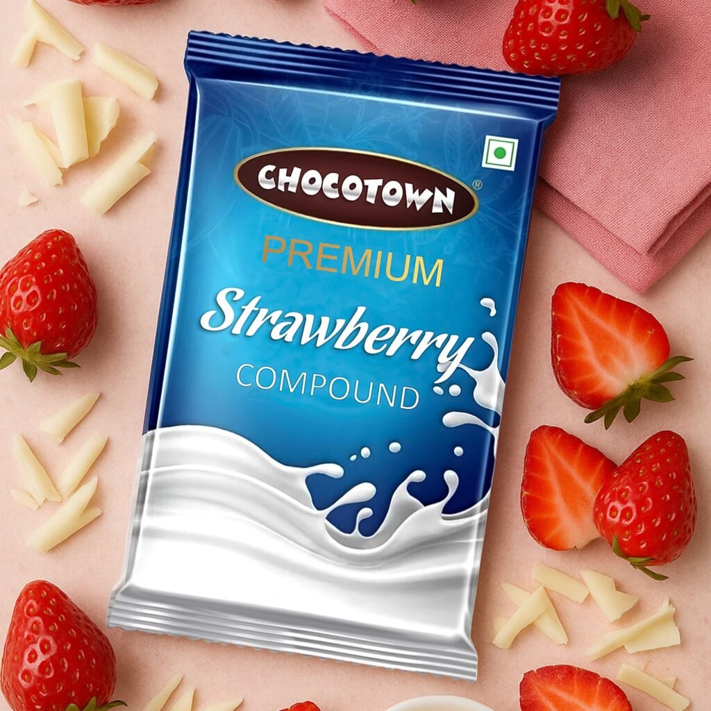 Strawberry Compound - Premium Baking Slab 500gm | Chocotown