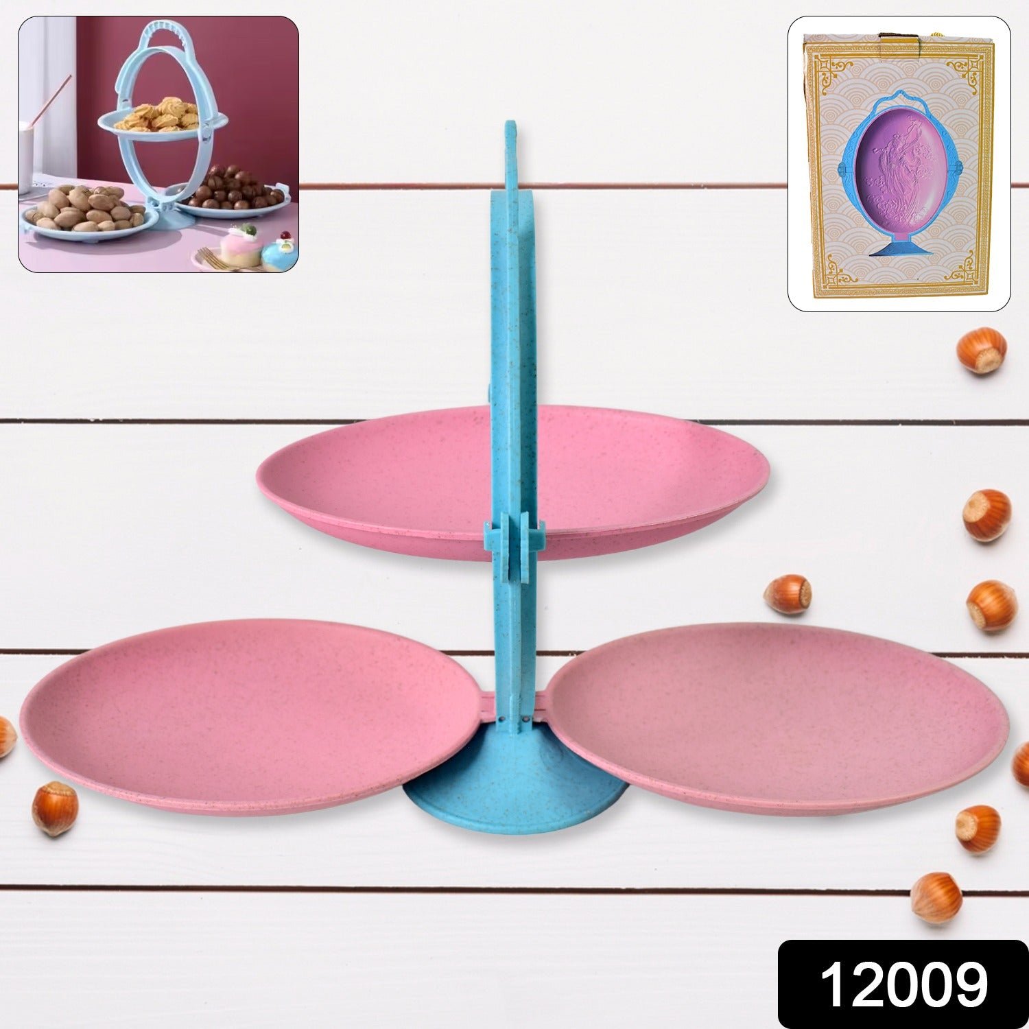 Foldable Fruit Plate – Space-Saving Multi-Use Kitchen Organizer - Image 2