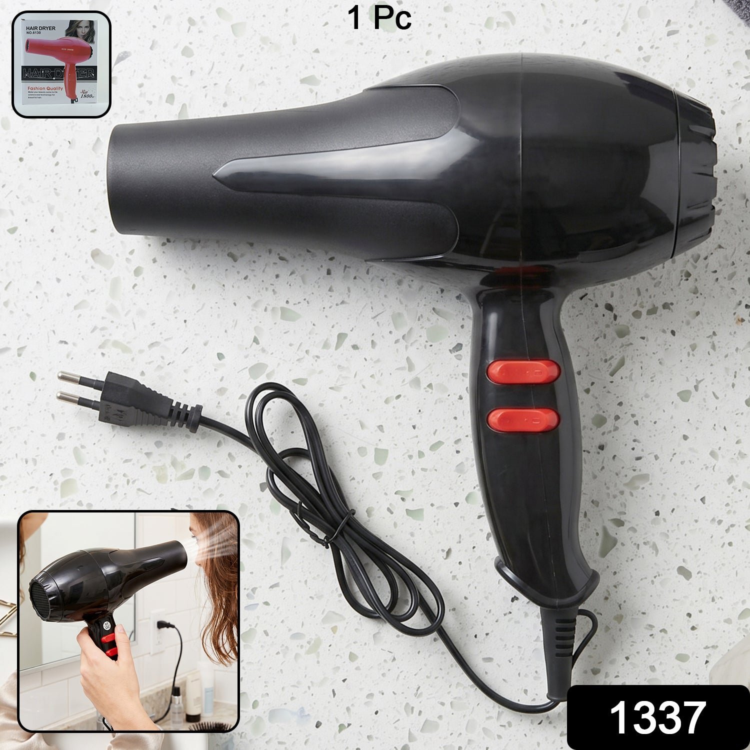 Portable Hair Dryer – Compact & Foldable for Travel Use - Image 2