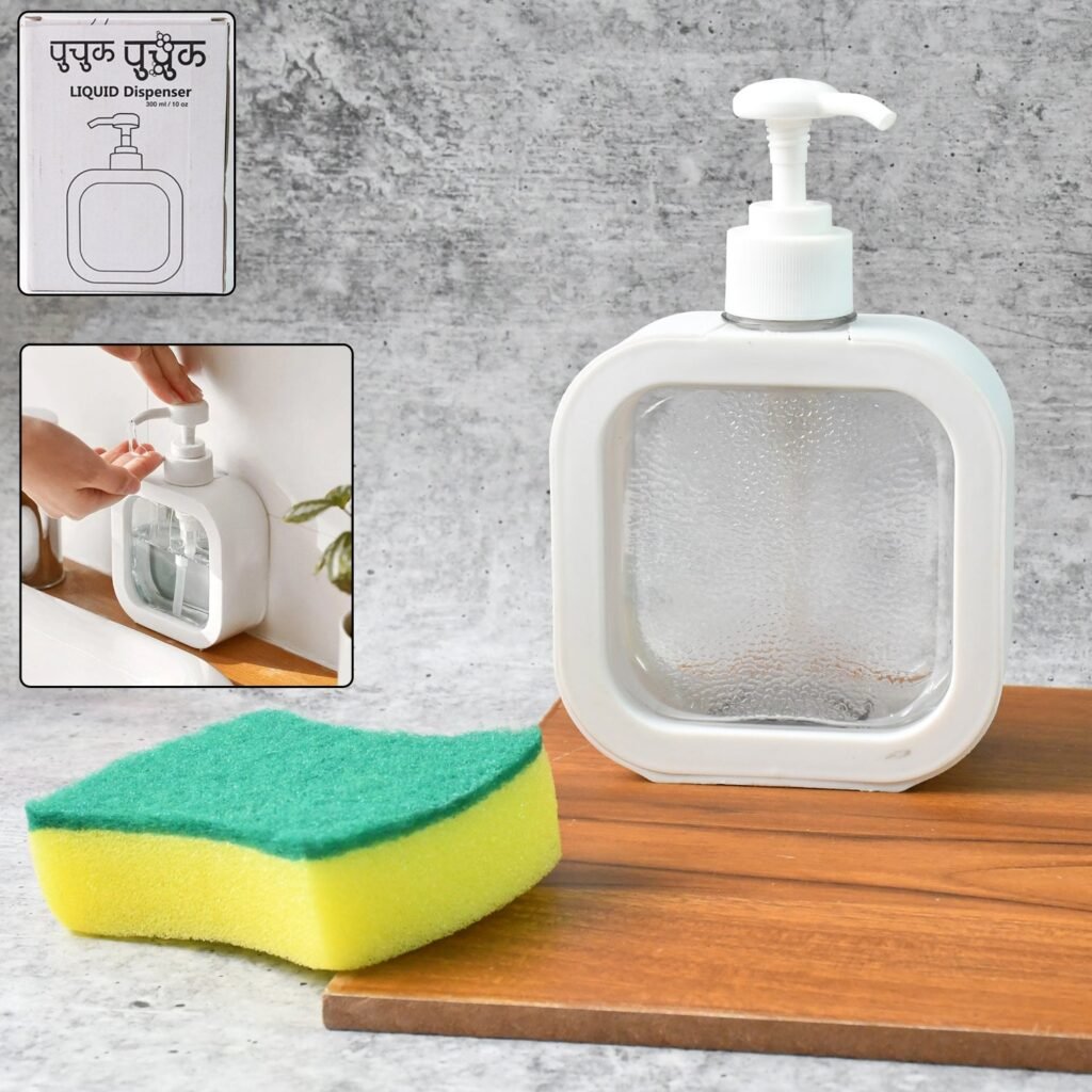 Soap Dispenser - Clear Refillable Pump Bottle | VelvetBubbles