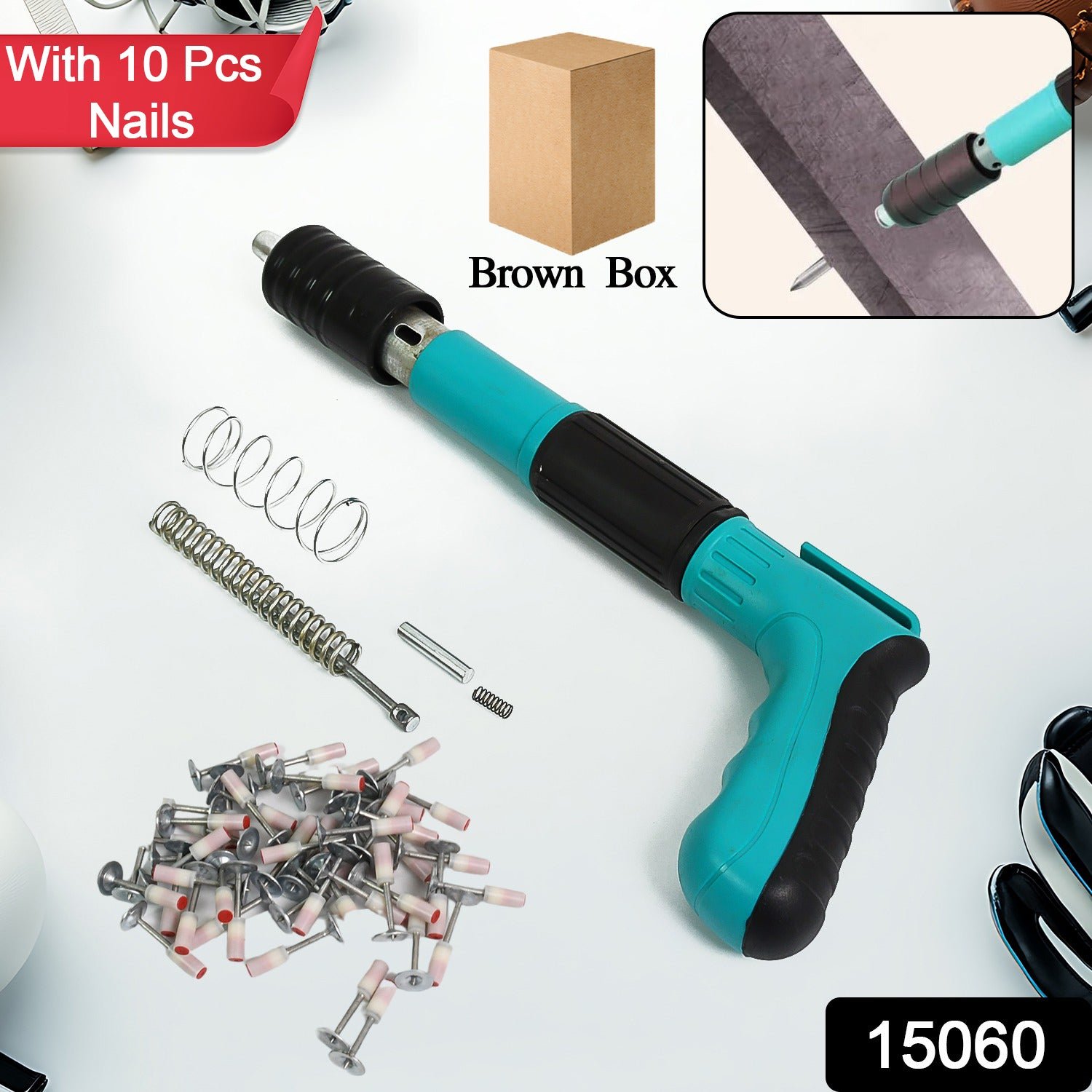 Manual Steel Nail Gun – Portable Wall Fastener | BoltForce - Image 2