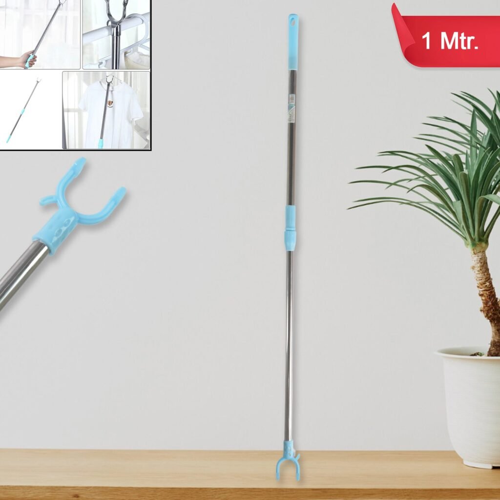 Telescopic Clothes Hanger Pole - Stainless Steel Extendable | Indo Glow