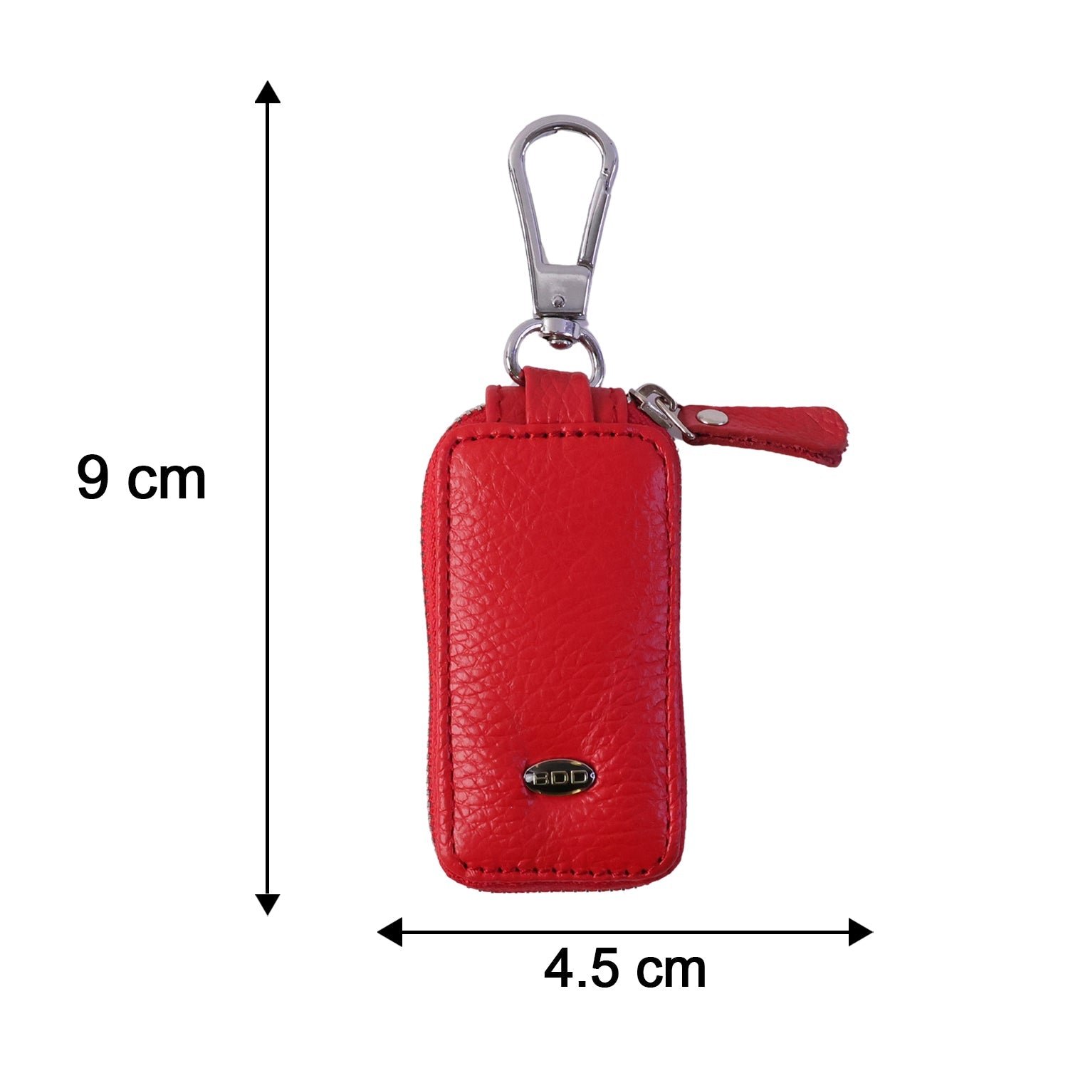 Leather Car Key Case – Smart Key Holder with Snap Hook - Image 6