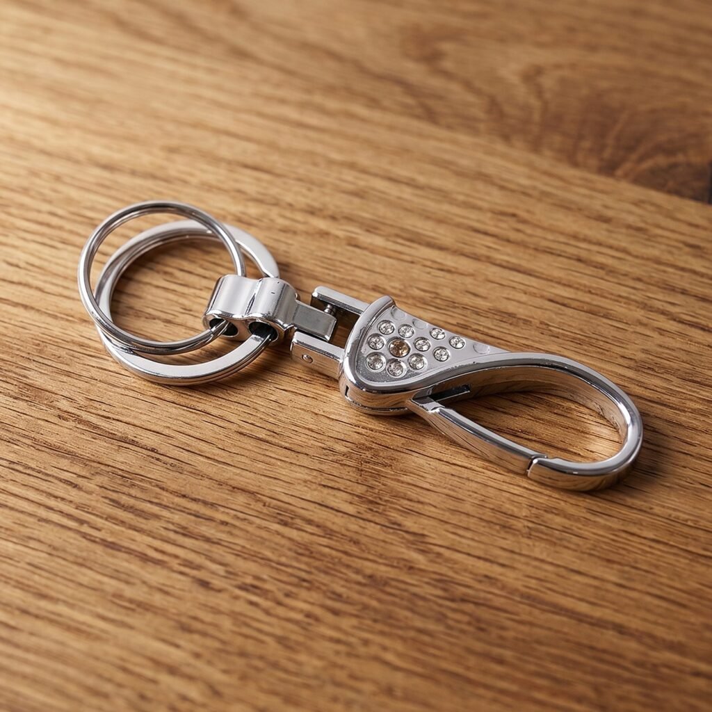 Heavy Duty Metal Key Holder – Durable with Swivel Hook for Everyday Use
