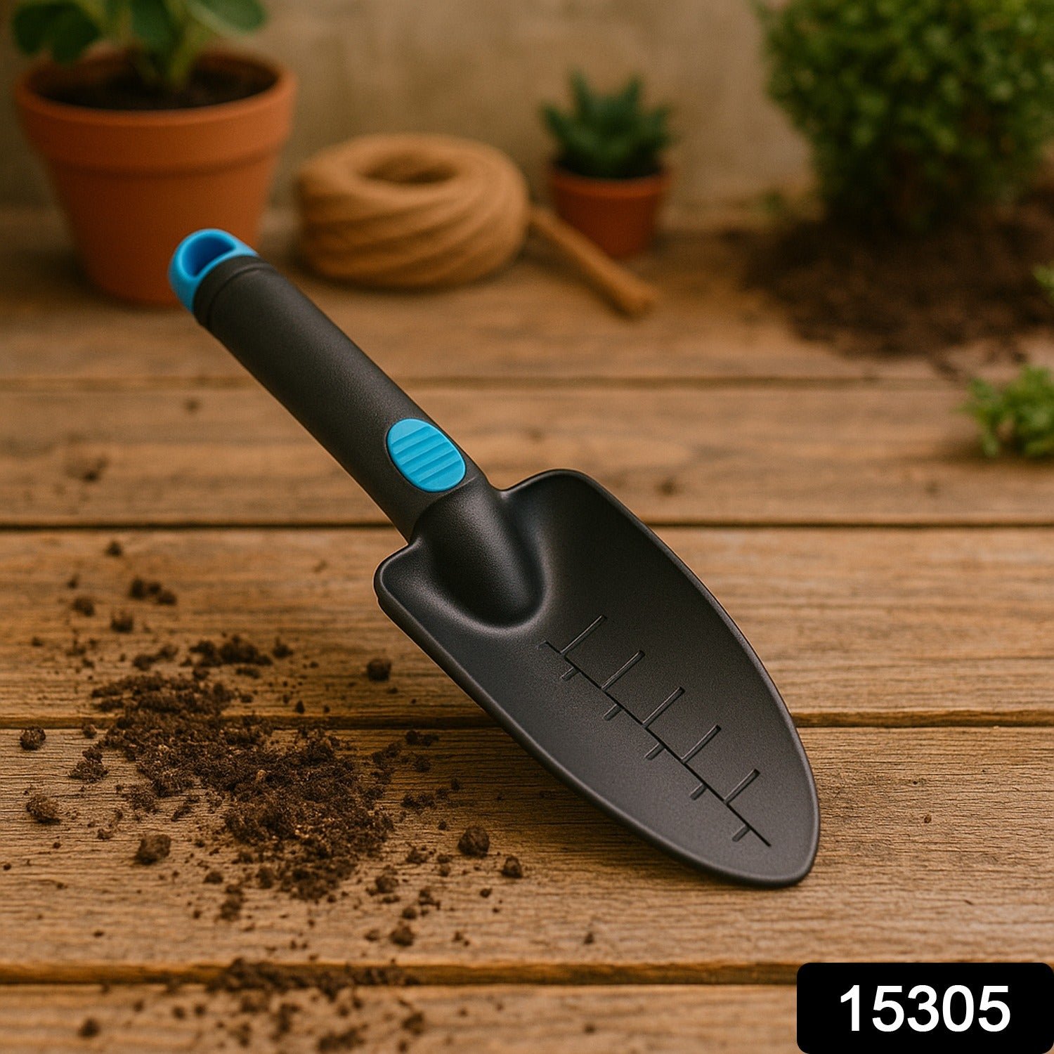 Heavy Duty Garden Hand Trowel – Durable Plastic with Measurement Marks - Image 2