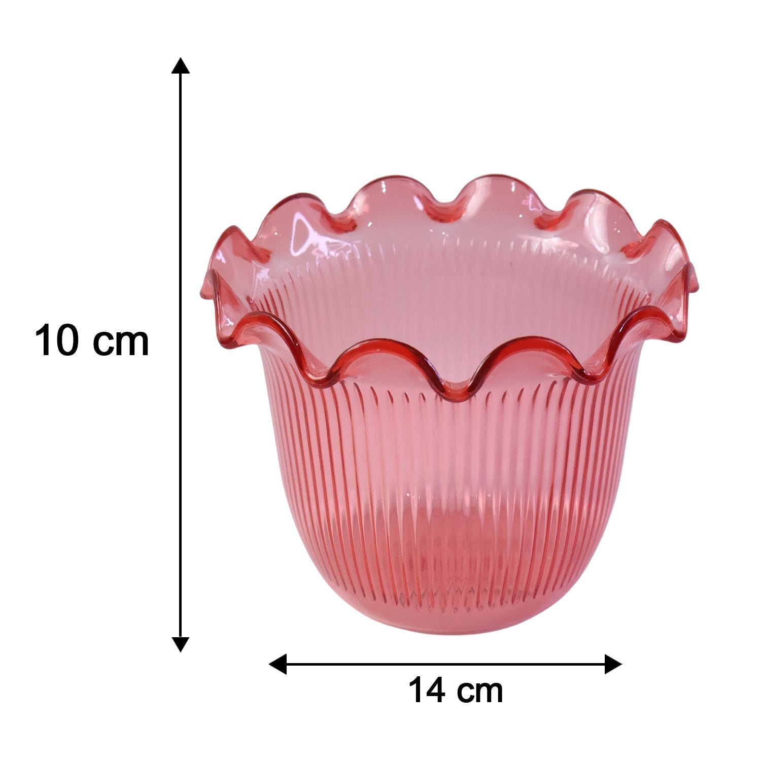 Decorative Ruffled Flower Pot Planter Vase – Versatile Home Decor - Image 6