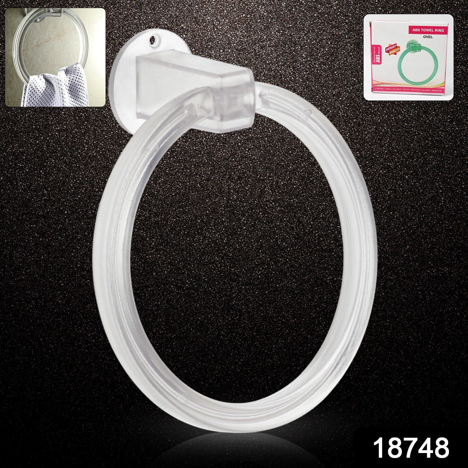 ABS Towel Ring - Unbreakable Wall Mounted Holder | BathNova - Image 2