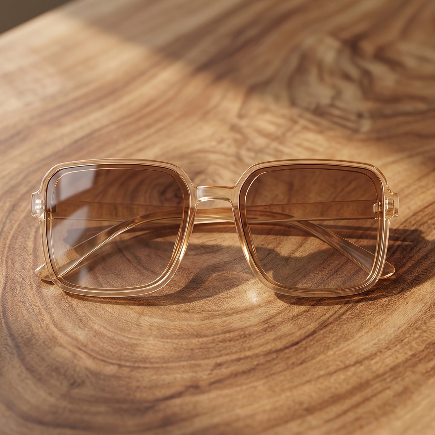 Square Retro Sunglasses – Trendy Oversized Gradient Tinted Eyewear - Image 3