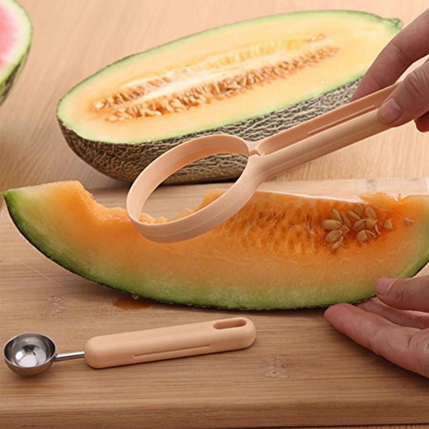 Fruit Scooper and Cutter Tool – Dual-Function Kitchen Essential - Image 4