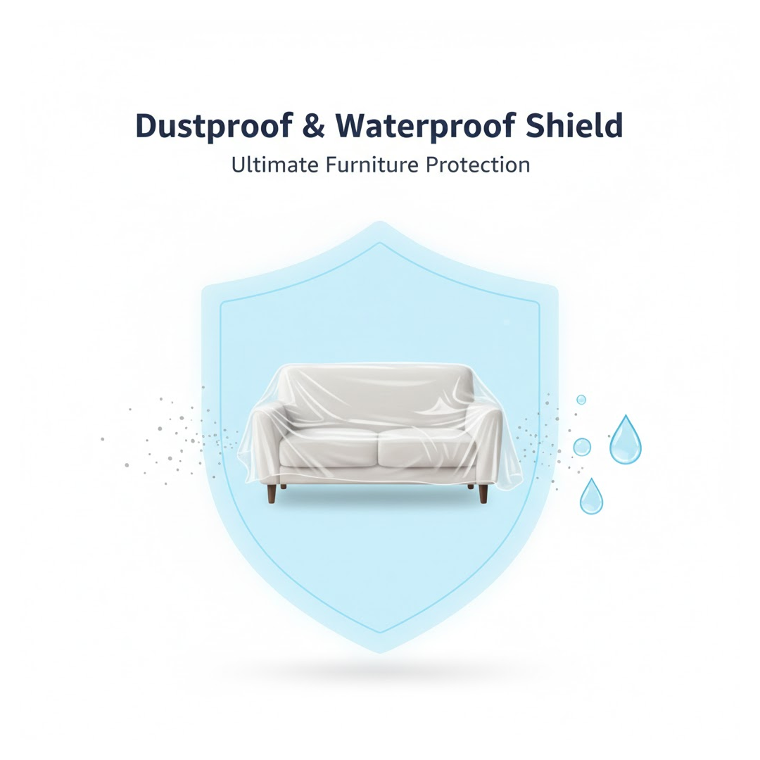 Disposable Furniture Cover – Thick Plastic Dust Proof | Styleva - Image 6
