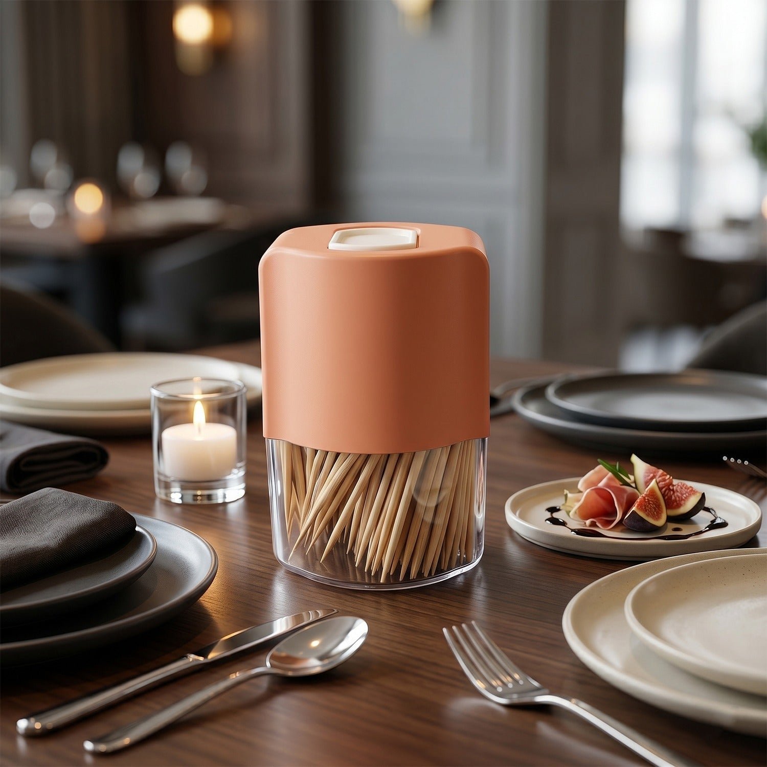 Toothpick Dispenser – Hygienic One-at-a-Time Pop-Up Design - Image 4