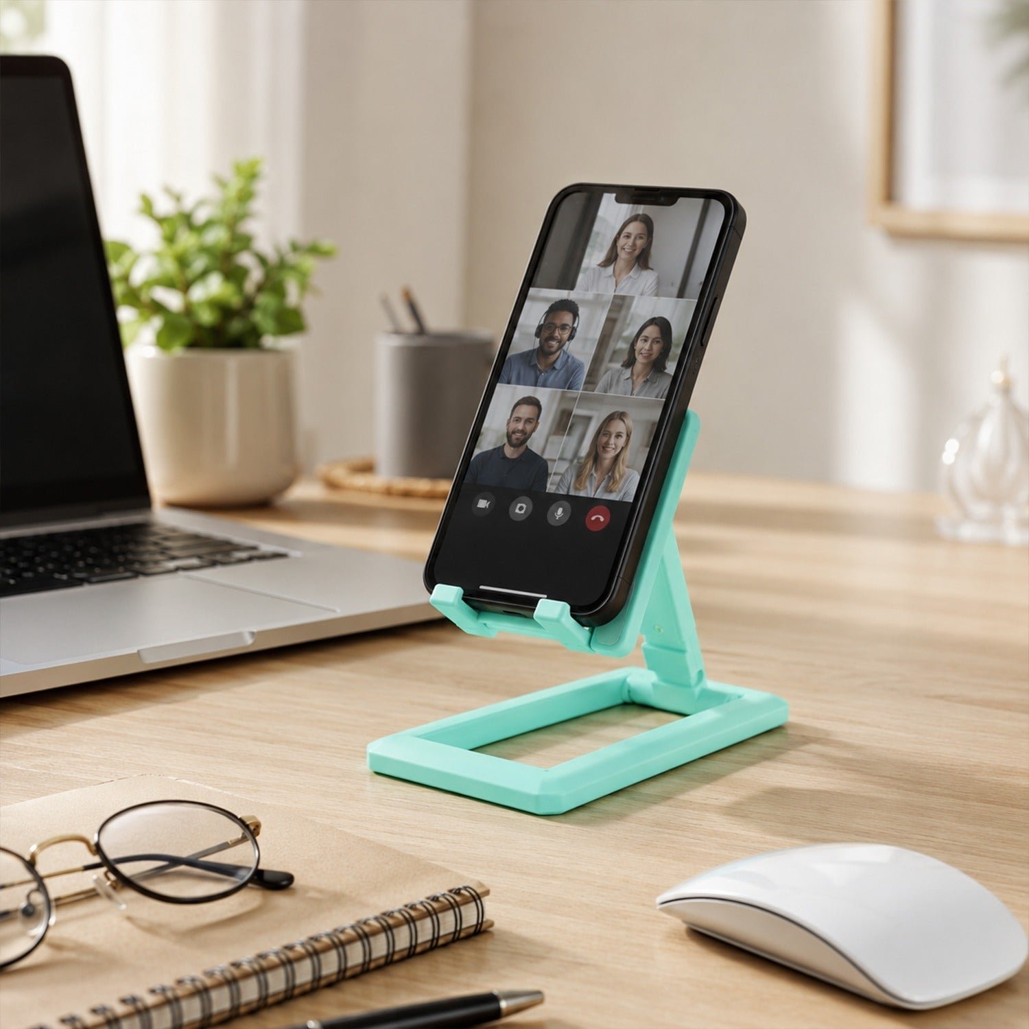 Foldable Mobile Phone Stand – Adjustable & Portable Desk Accessory - Image 3