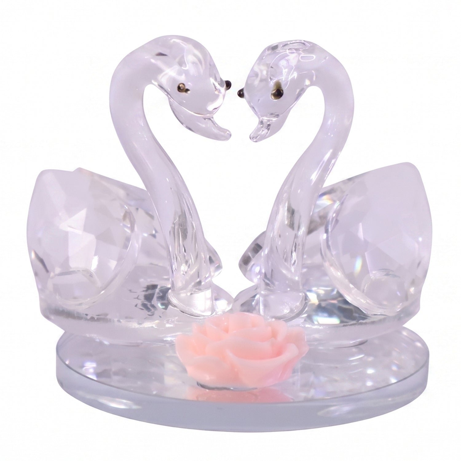 Crystal Swan Pair Showpiece – Elegant Decorative Gift for Love - Image 5