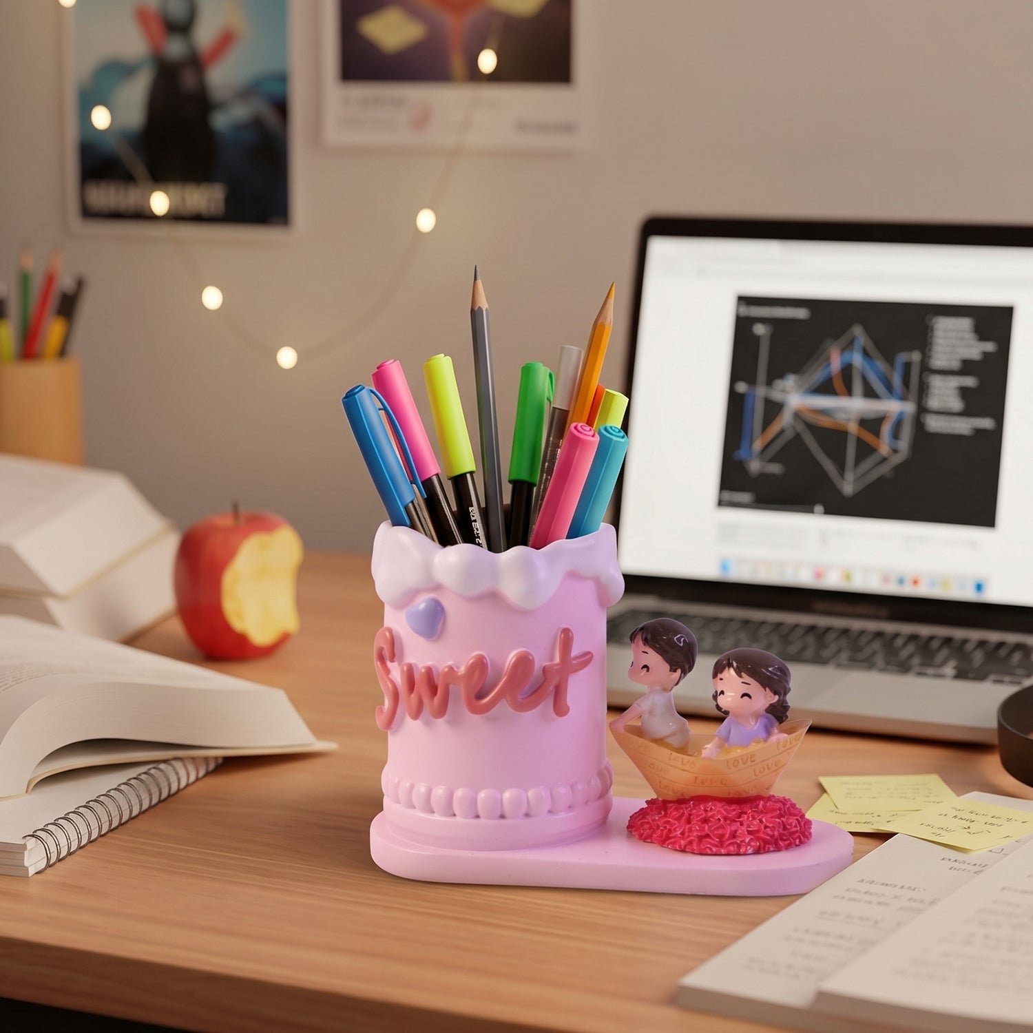 Pen Holder Stand – Decorative Resin Desk Organizer for Home & Office - Image 3