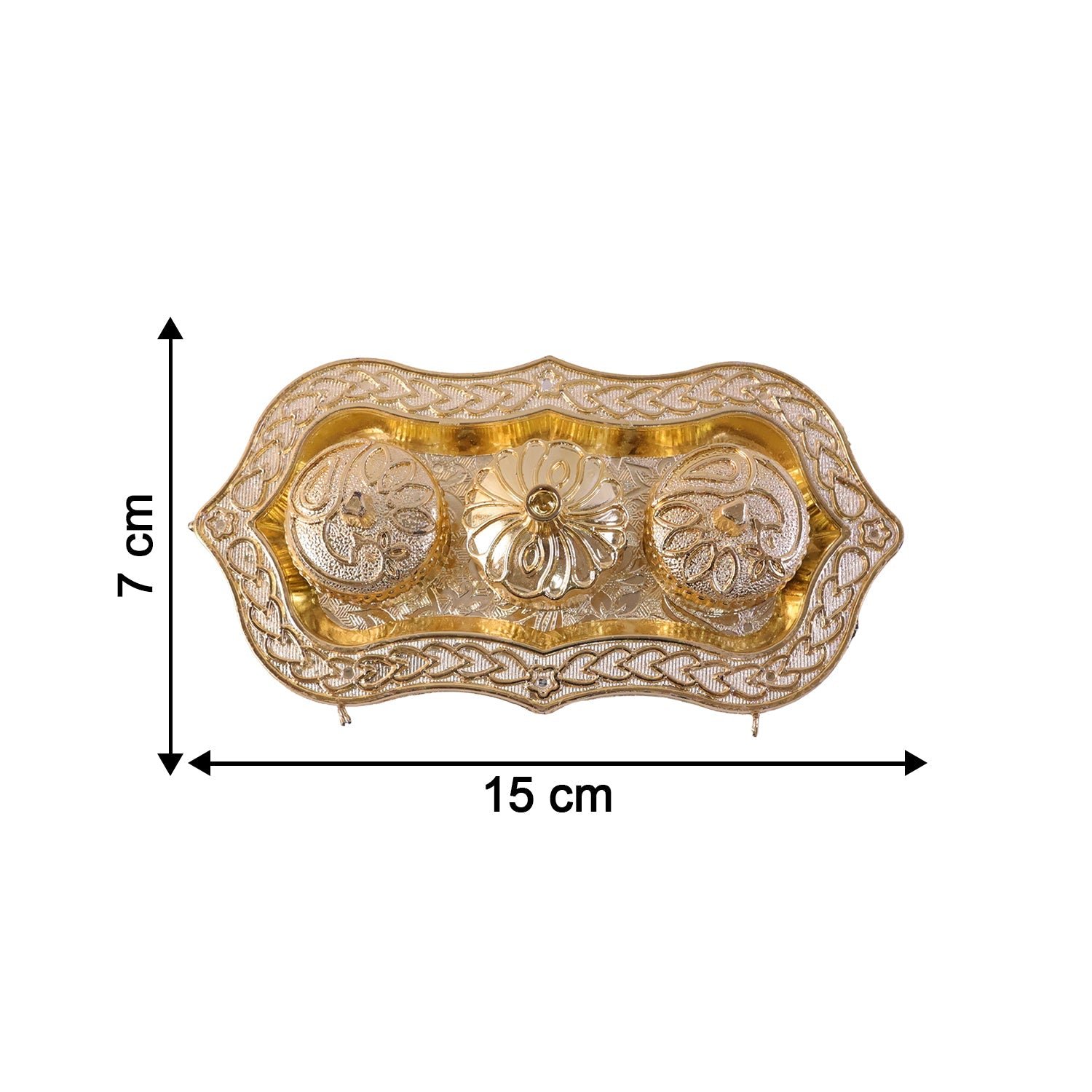 Kankavati – Elegant 3-Compartment Puja Holder for Sacred Rituals - Image 6