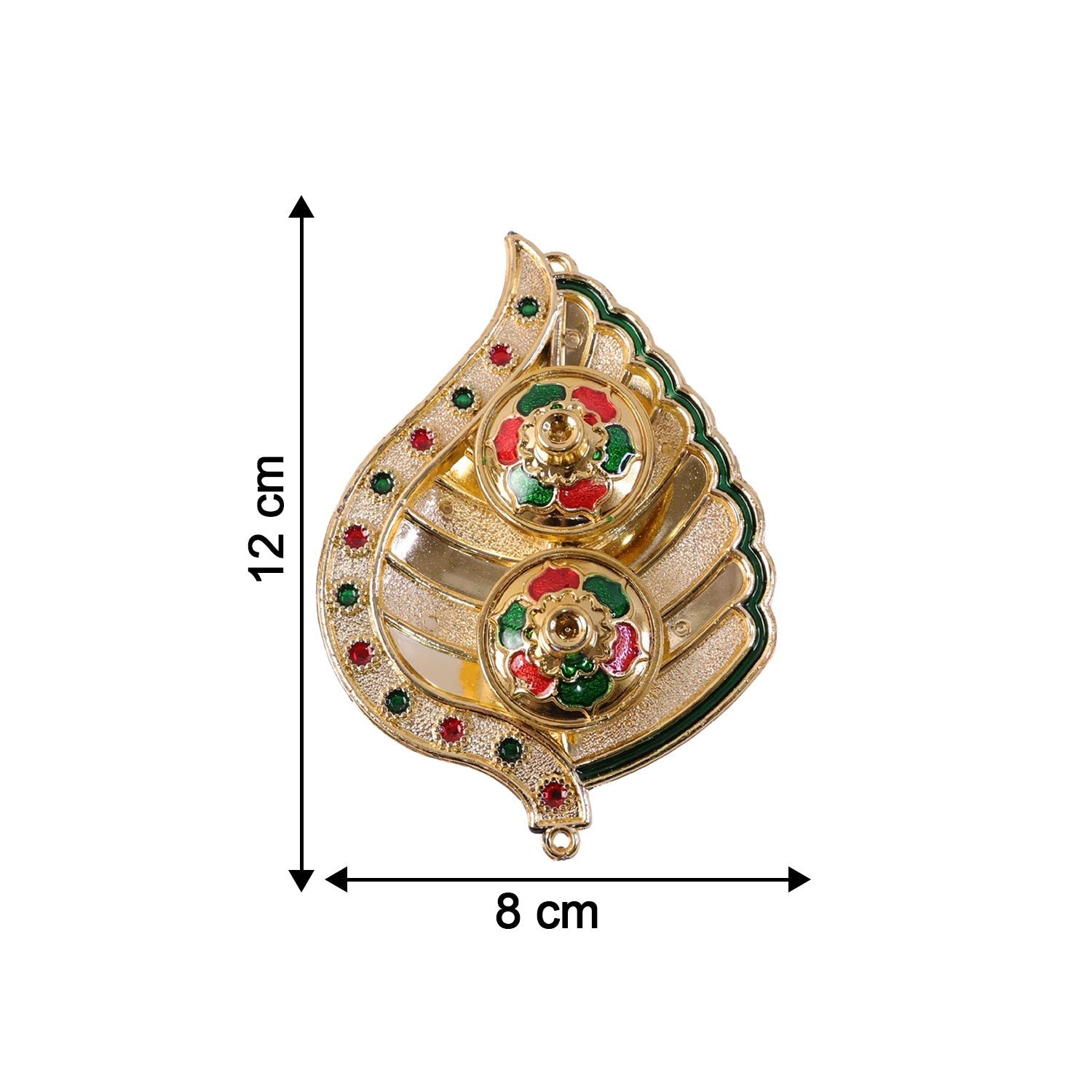 Kumkum Holder – Elegant Mango Shape with Twin Compartments for Puja - Image 6