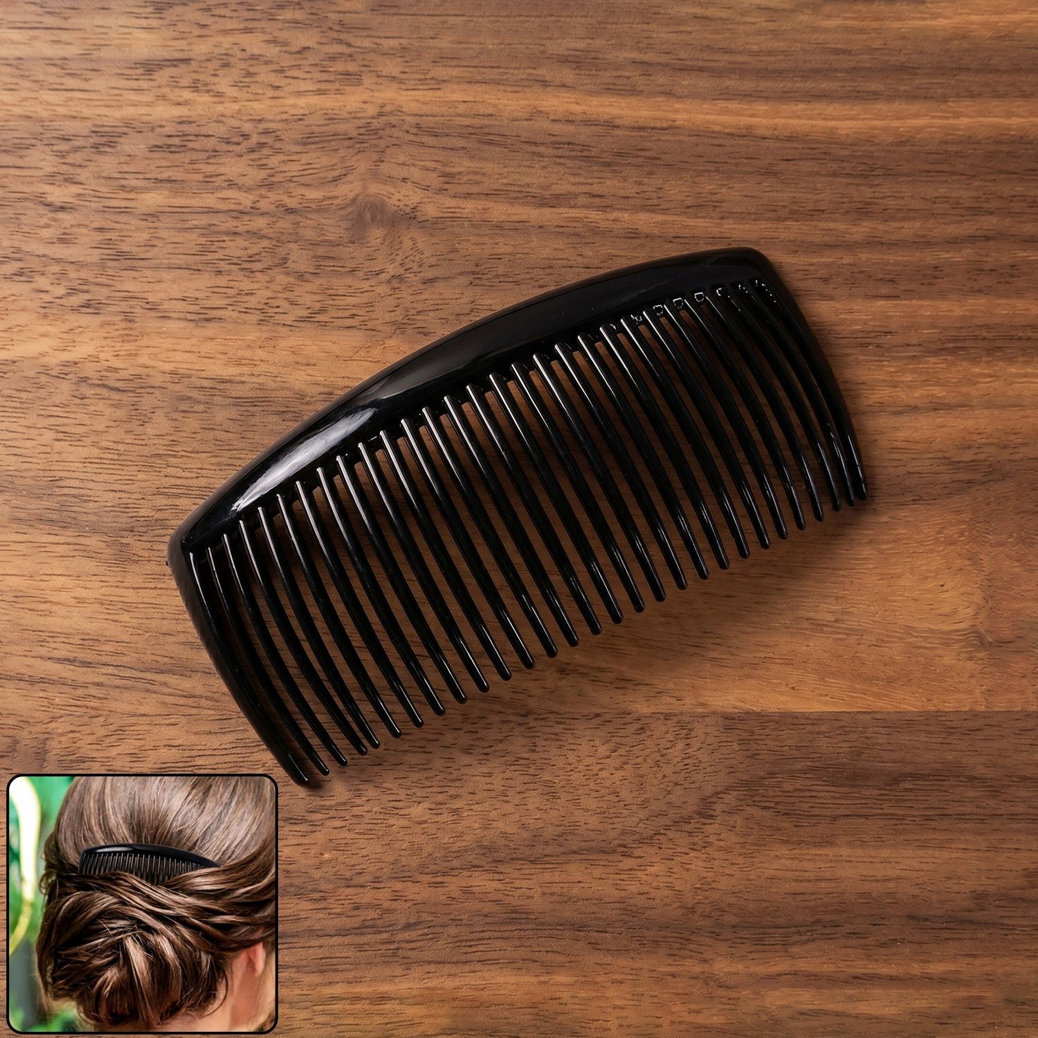 Plastic Hair Styling Side Comb – Firm Grip for Updos & Buns - Image 3