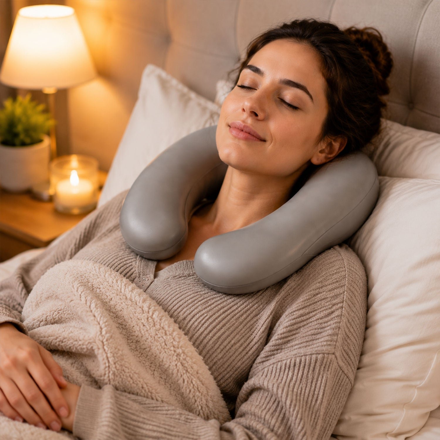U Shape Hot Water Bottle – Neck & Shoulder Pain Relief & Warmth - Image 3