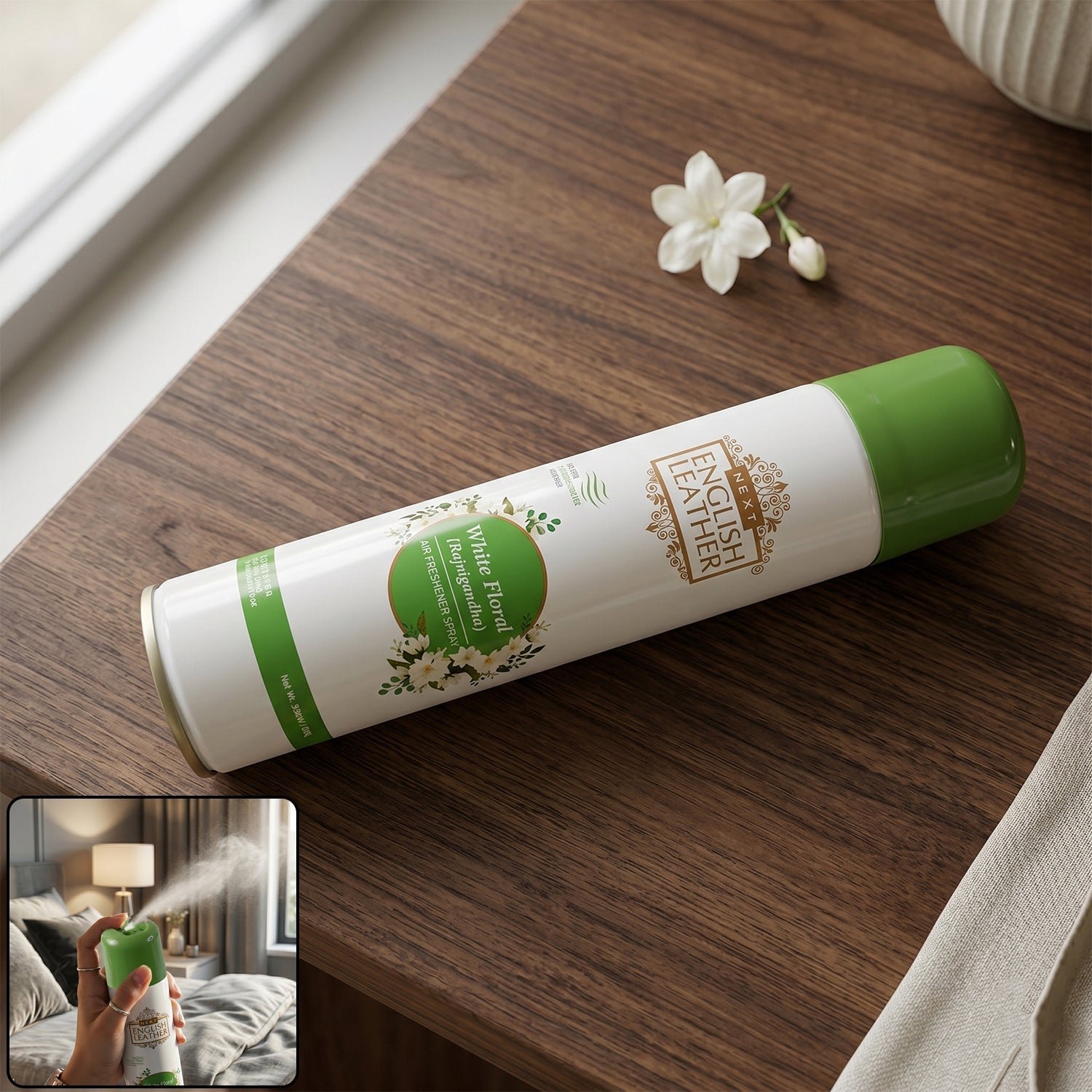 Rajnigandha Air Freshener Spray – Long-lasting White Floral Fragrance