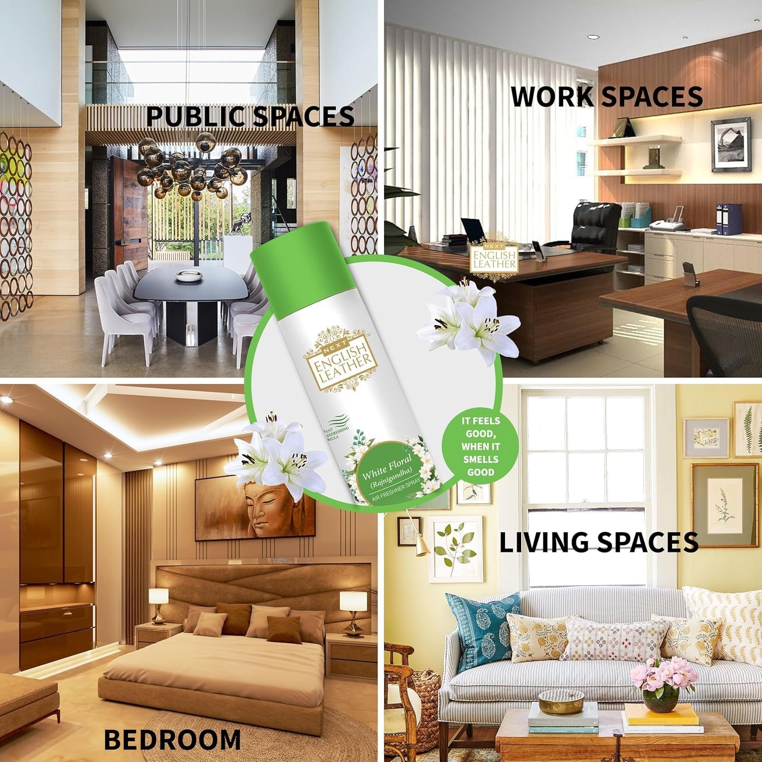 Rajnigandha Air Freshener Spray – Long-lasting White Floral Fragrance - Image 4