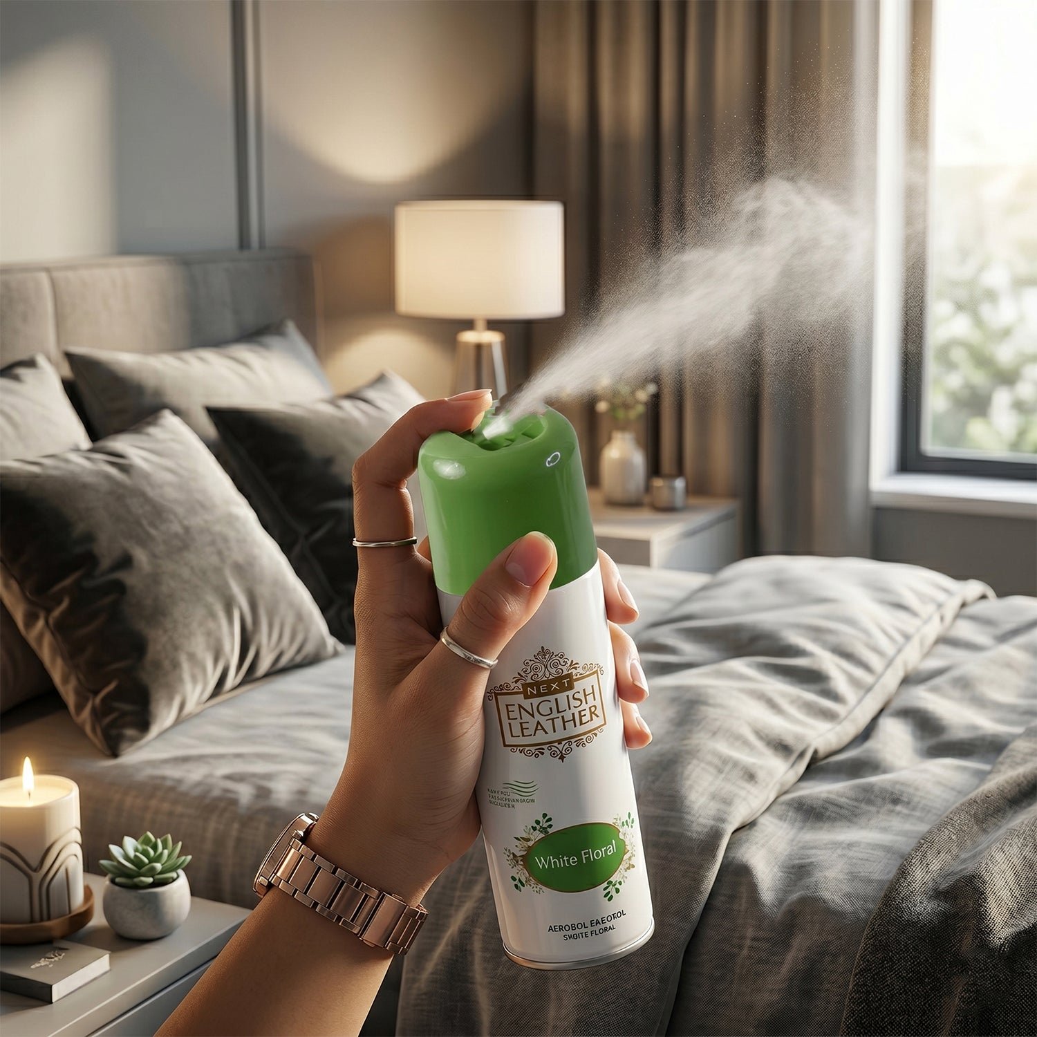 Rajnigandha Air Freshener Spray – Long-lasting White Floral Fragrance - Image 3