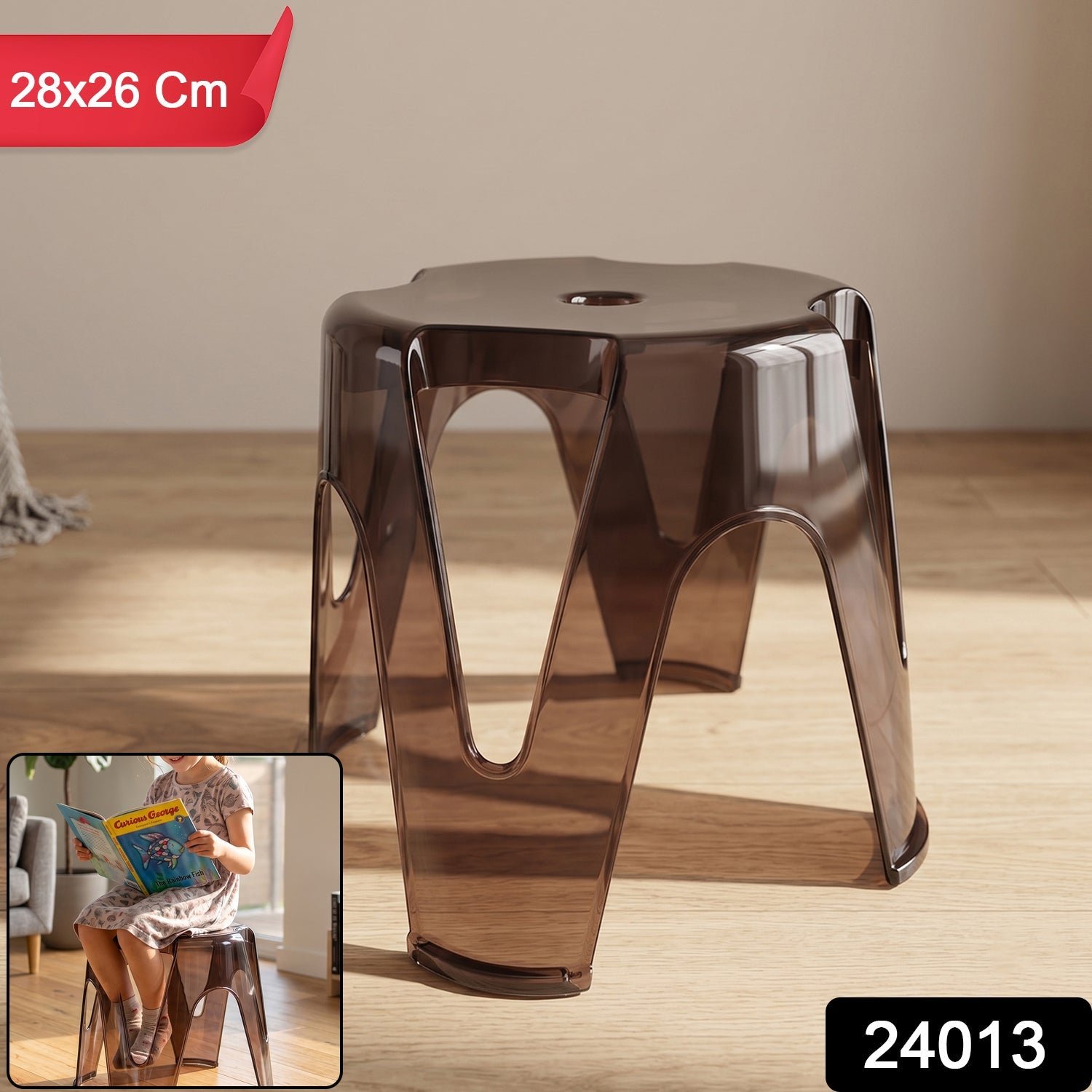 Plastic Sitting Stool – Lightweight & Multipurpose Design for Home & Outdoor - Image 2