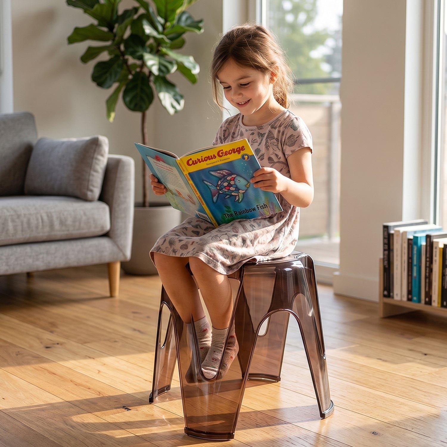 Plastic Sitting Stool – Lightweight & Multipurpose Design for Home & Outdoor - Image 4