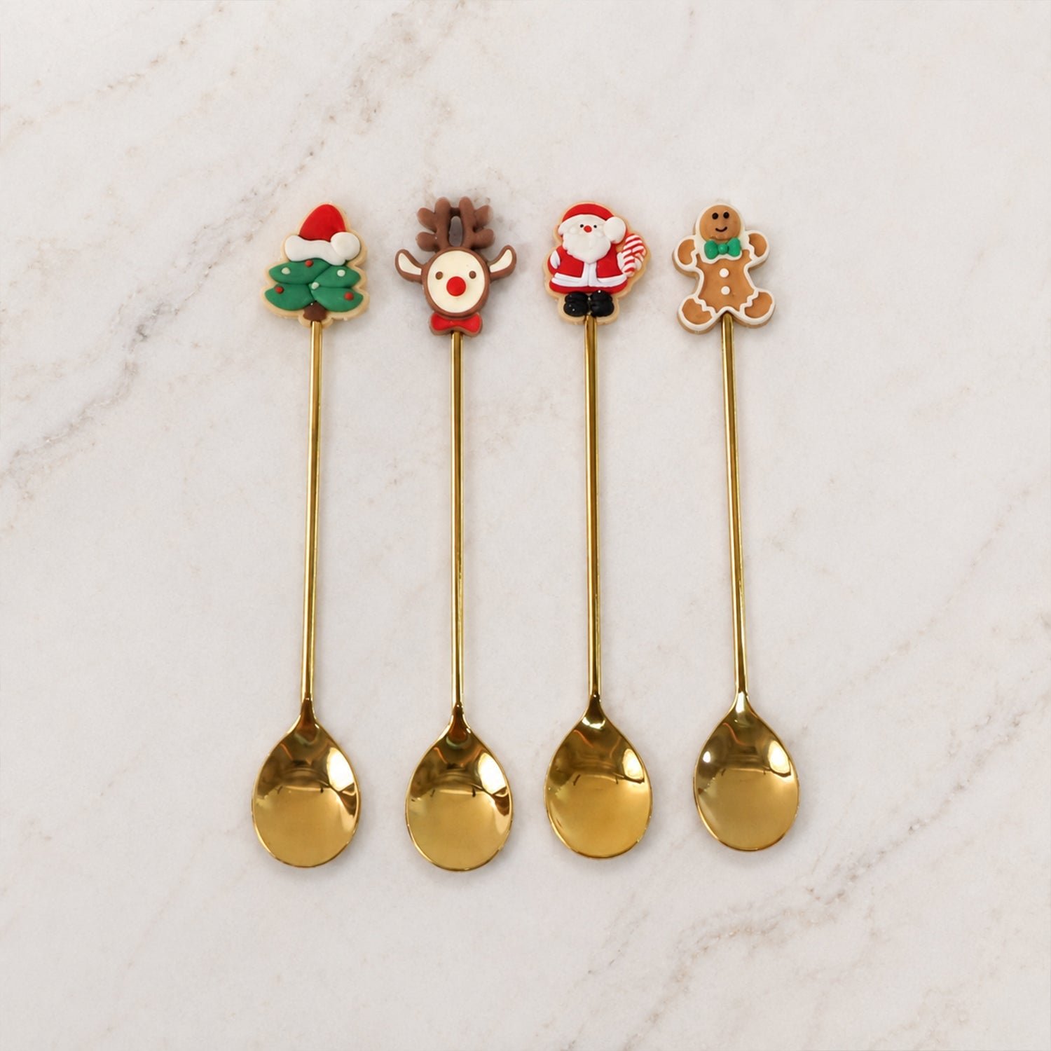 Mix Golden Cartoon Spoon Set – Stylish & Durable Tableware - Image 5