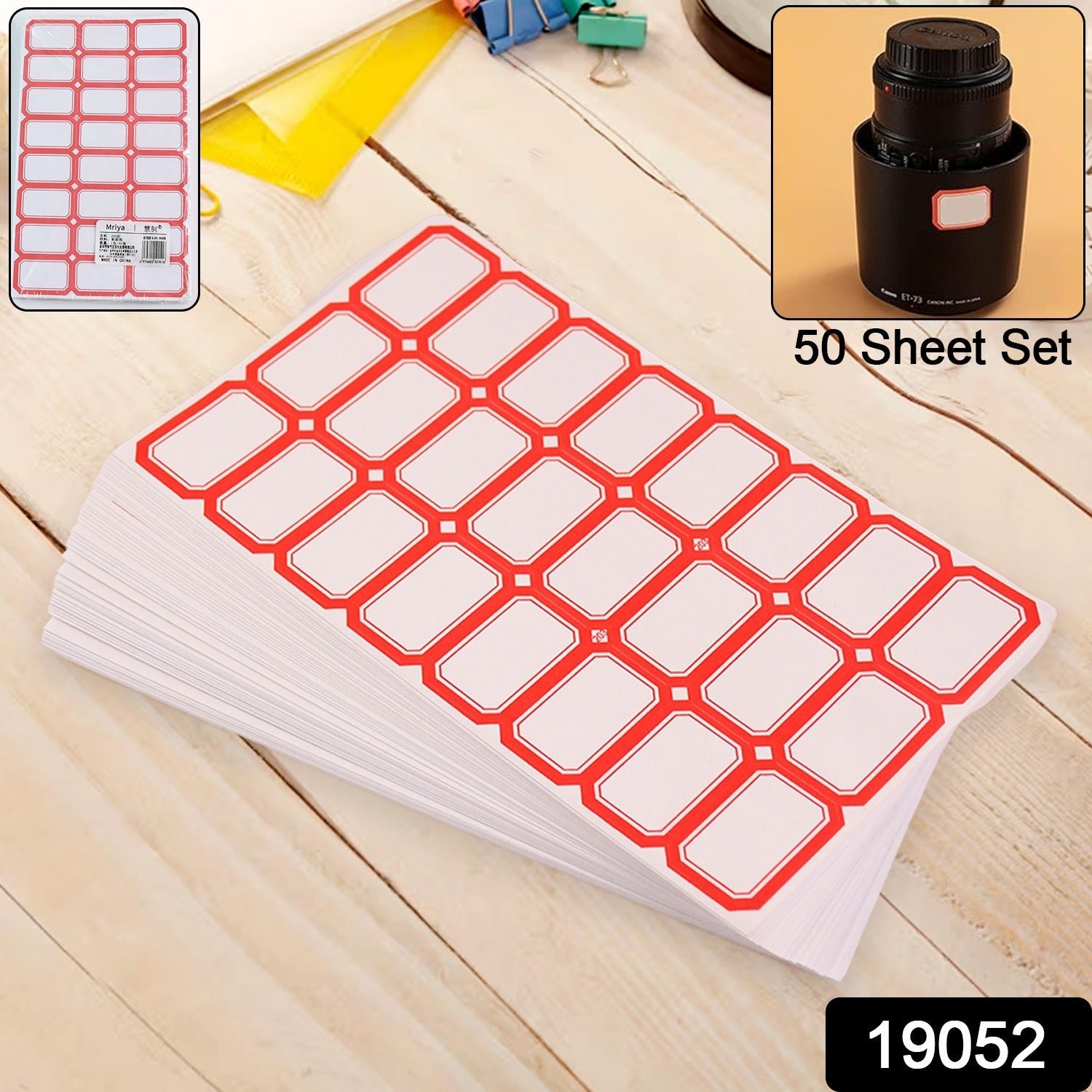 Writable Label Stickers – Easy to Use with Red Border for Clarity - Image 2