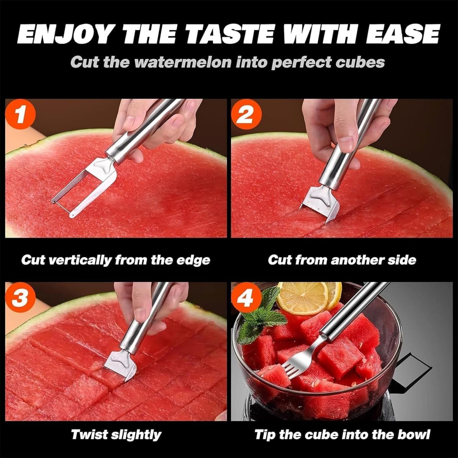 Watermelon Slicer – 2-in-1 Cutter & Server for Easy Fruit Prep - Image 3