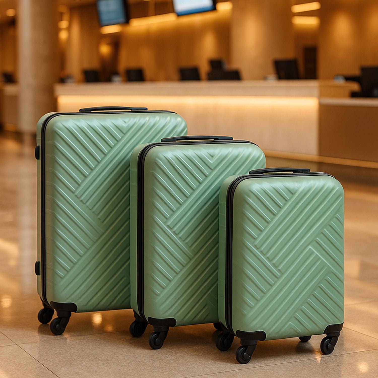 3-in-1 Luggage Set - Expandable ABS Travel Suitcases | Trekola