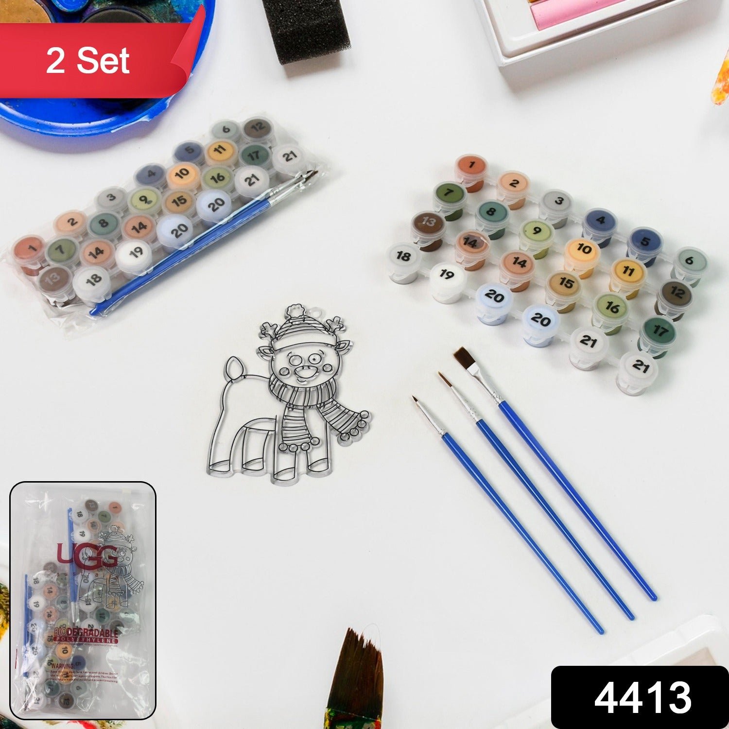 Paint by Number Kits - Adult DIY Art Set with Brushes | Indo Glow - Image 2