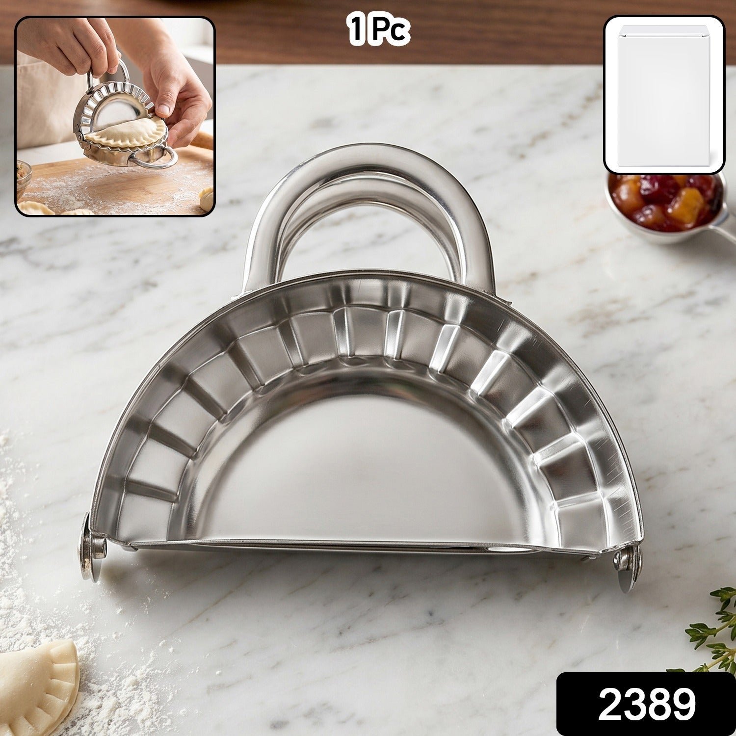 Stainless Steel Dumpling & Gujiya Maker – Durable & Easy to Use - Image 2