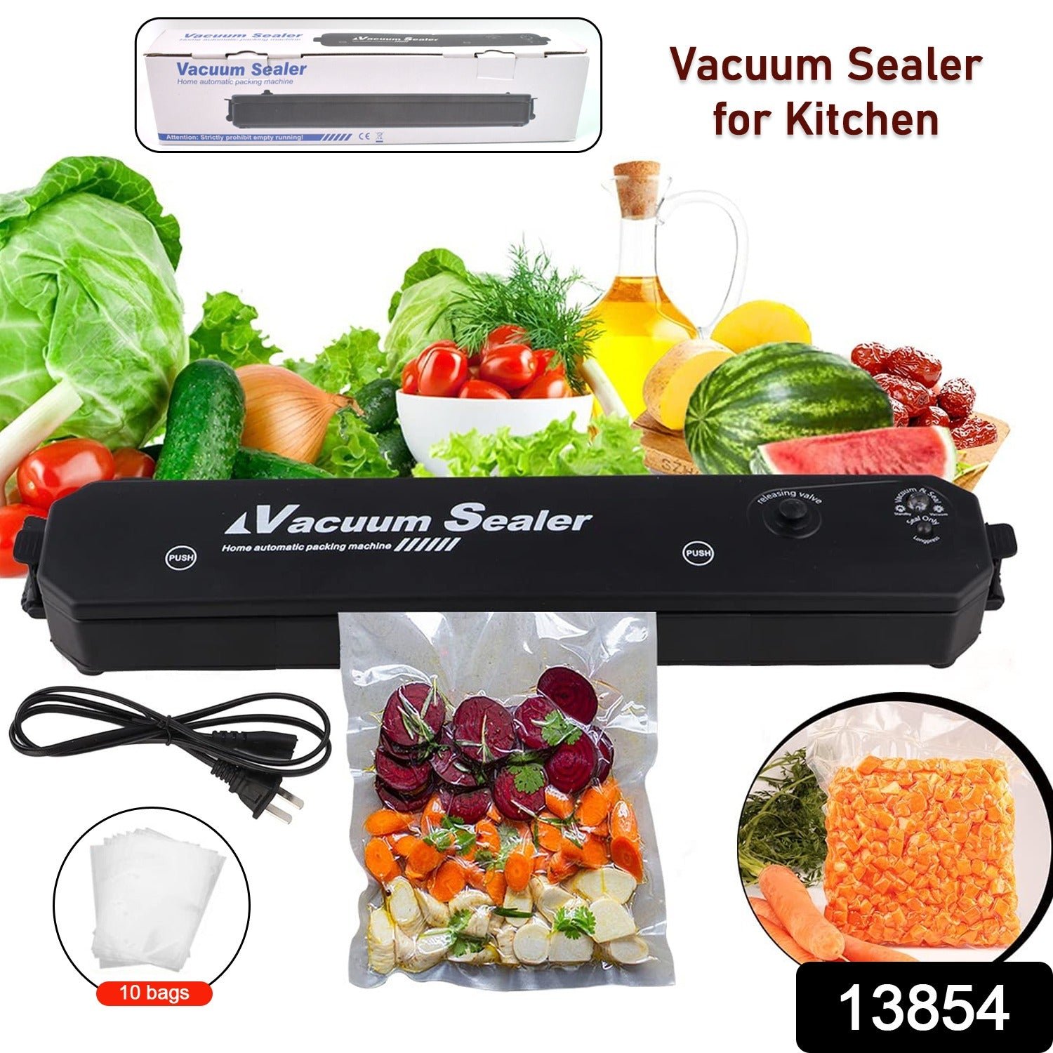 Vacuum Sealer Machine - Automatic Food Preservation System | Tidy Table - Image 2