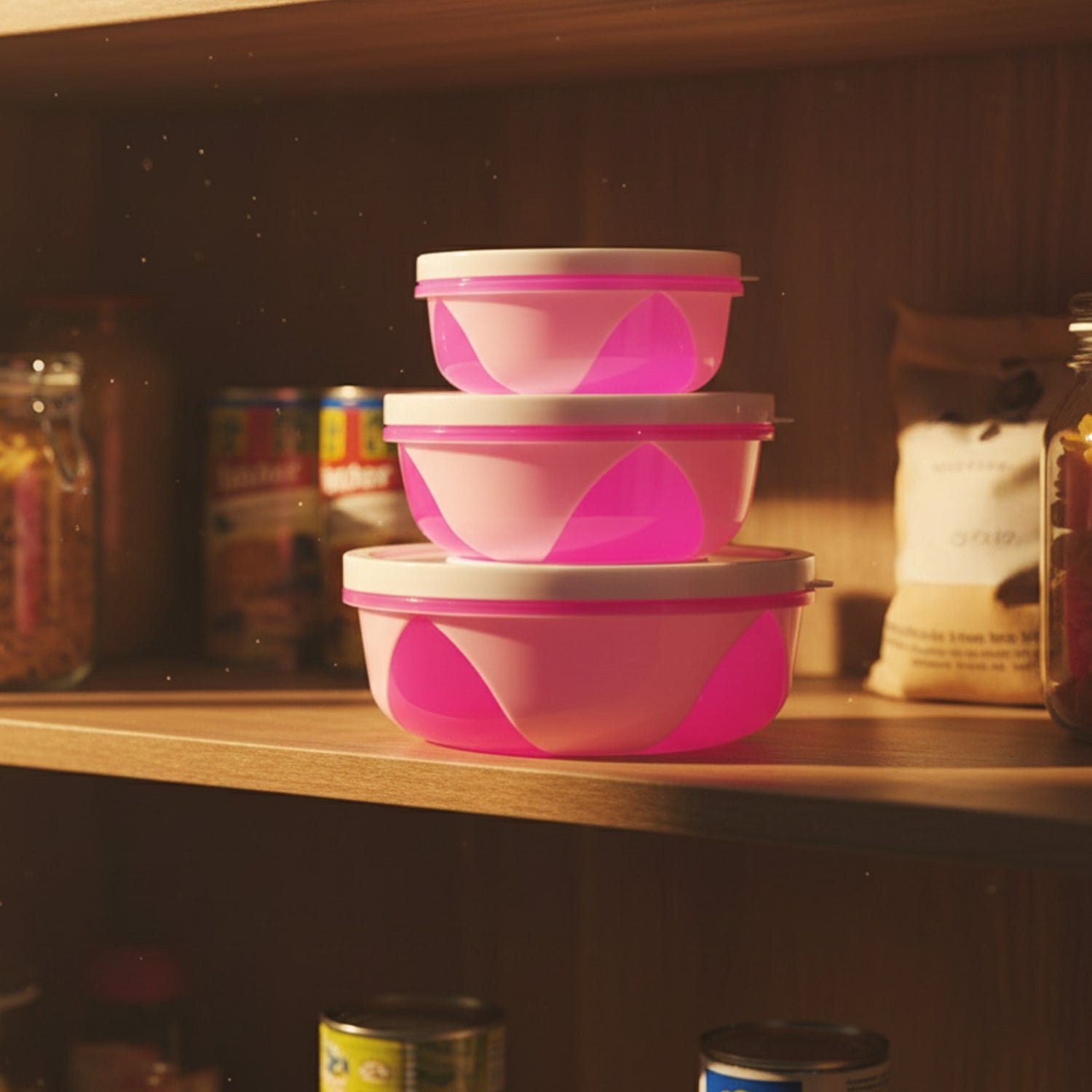 Plastic Storage Containers Set of 3 – Durable & Airtight Kitchen Boxes - Image 3