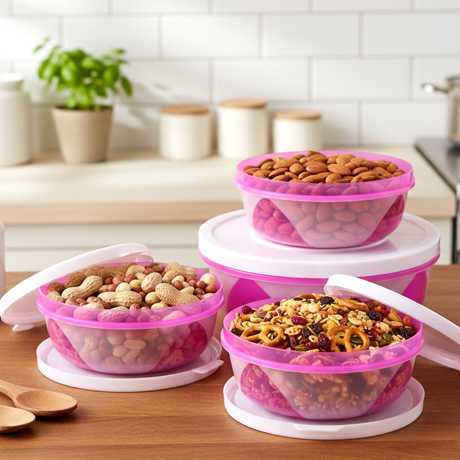 Plastic Storage Containers Set of 3 – Durable & Airtight Kitchen Boxes - Image 4