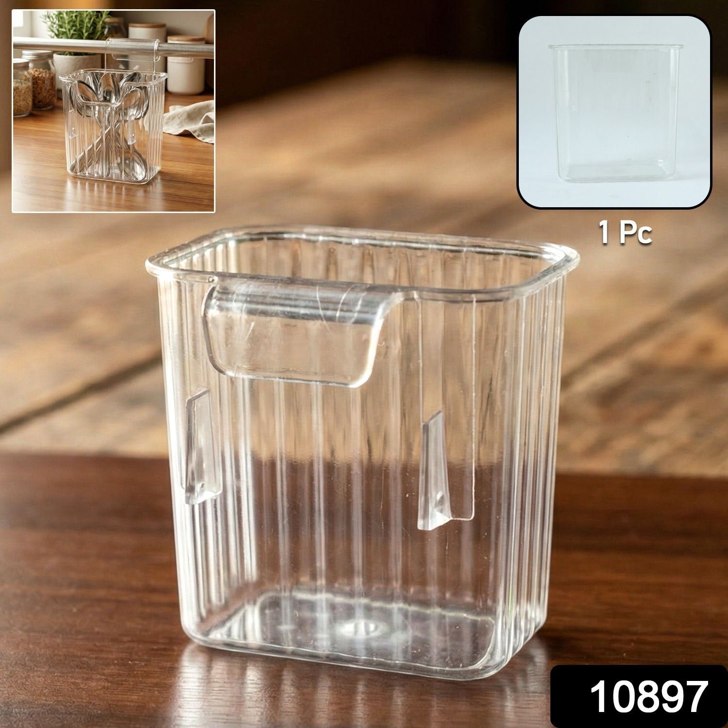Mini Rack-Mount Storage Box – Space-Saving Transparent Organizer - Image 2