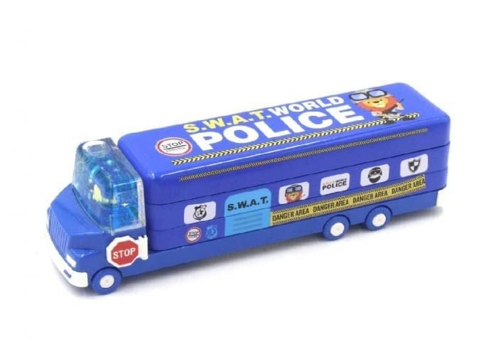 Kids Truck Pencil Case – Multi-Level Metal Double Decker | Indo Glow - Image 8