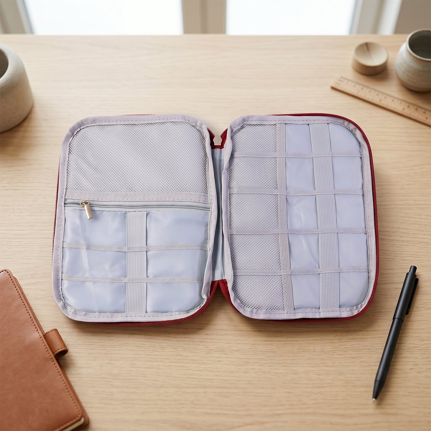 Multi-zip Pouch Organizer – Compact Storage for Travel & Home - Image 6